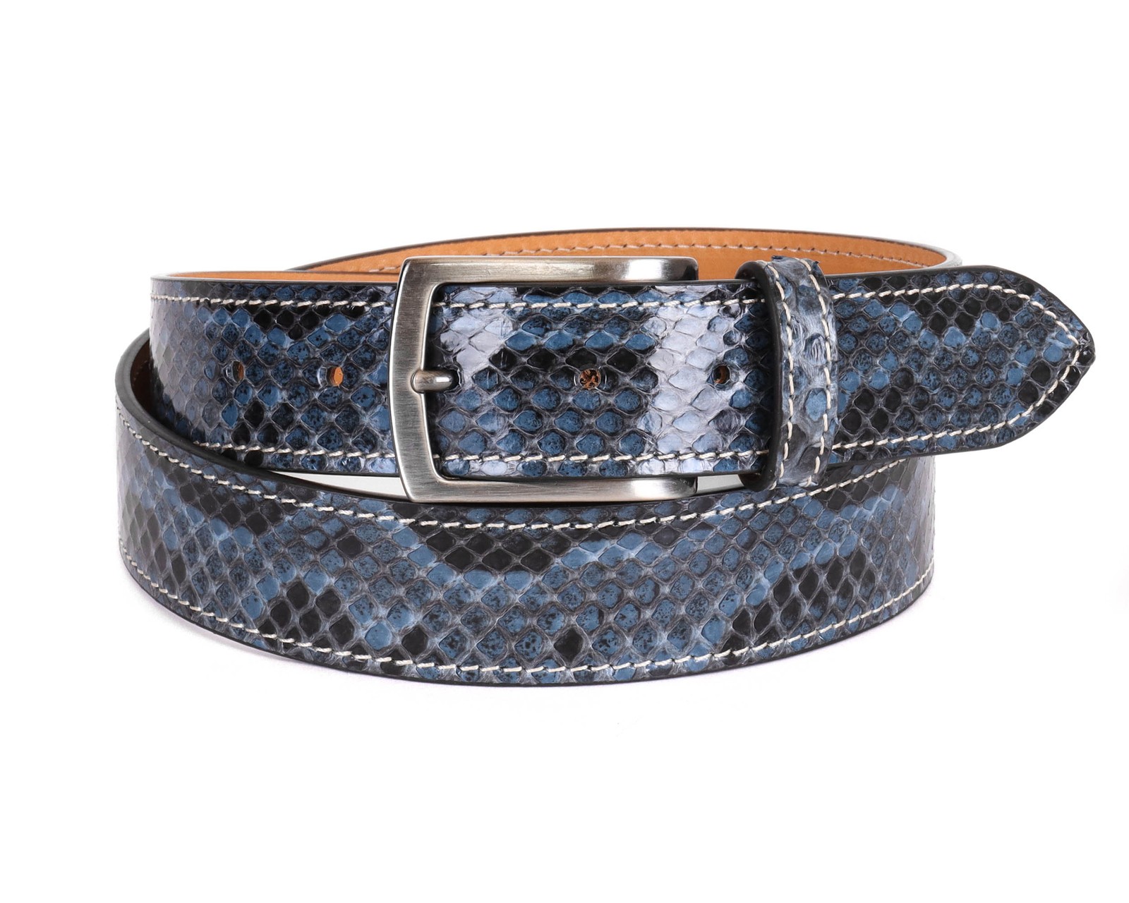NWT FRATELLI NOVIELLO BELT genuine snakeskin Italy handmade 100