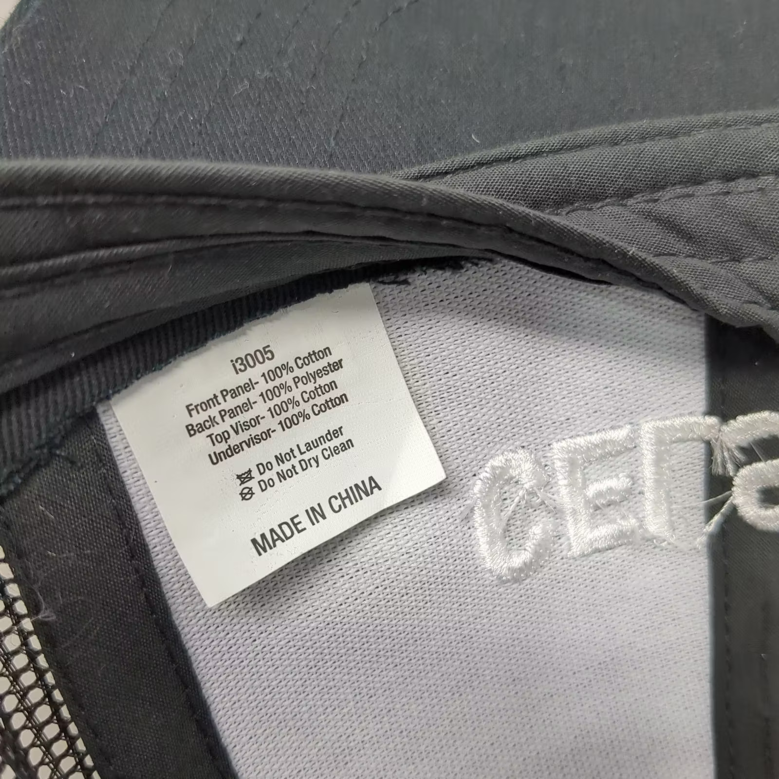 Celsius Trucker Hat Black White OS Mesh Back Snapback Adjustable Embroidered