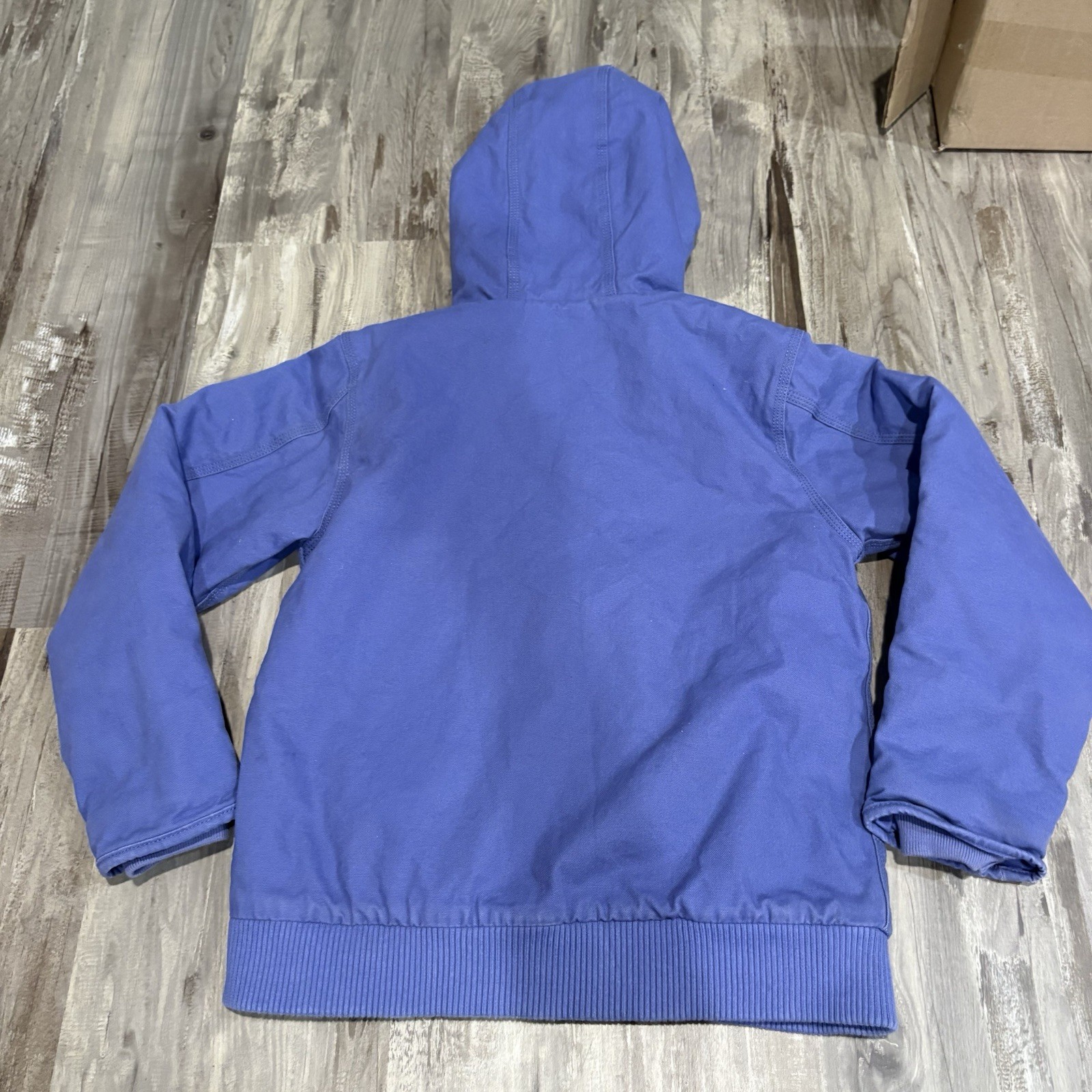 Carhartt Periwinkle Blue Kids SZ L (14) Sherpa Lined Active Jacket CP9564