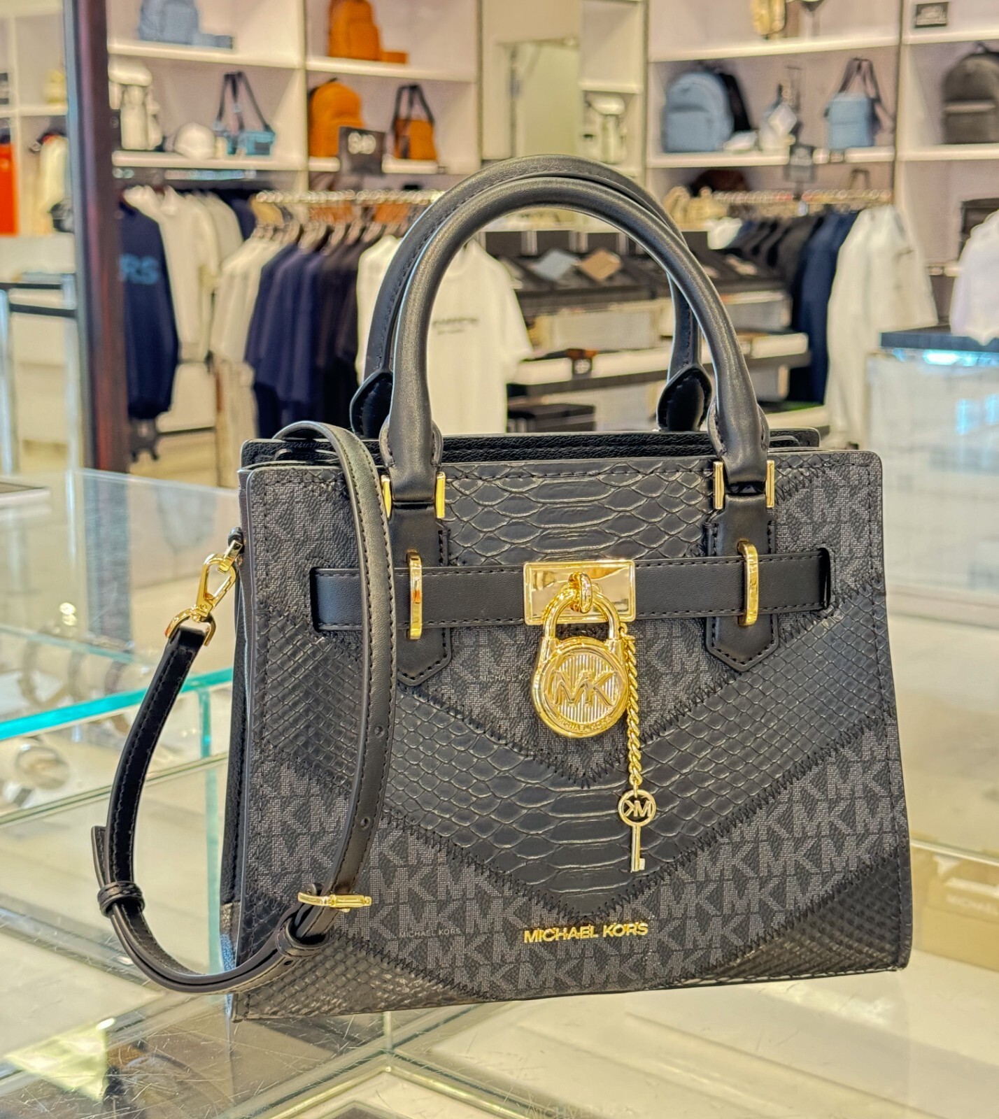 MICHAEL KORS HAMILTON SMALL TOP ZIP SATCHEL SHOULDER CROSSBODY BAG
