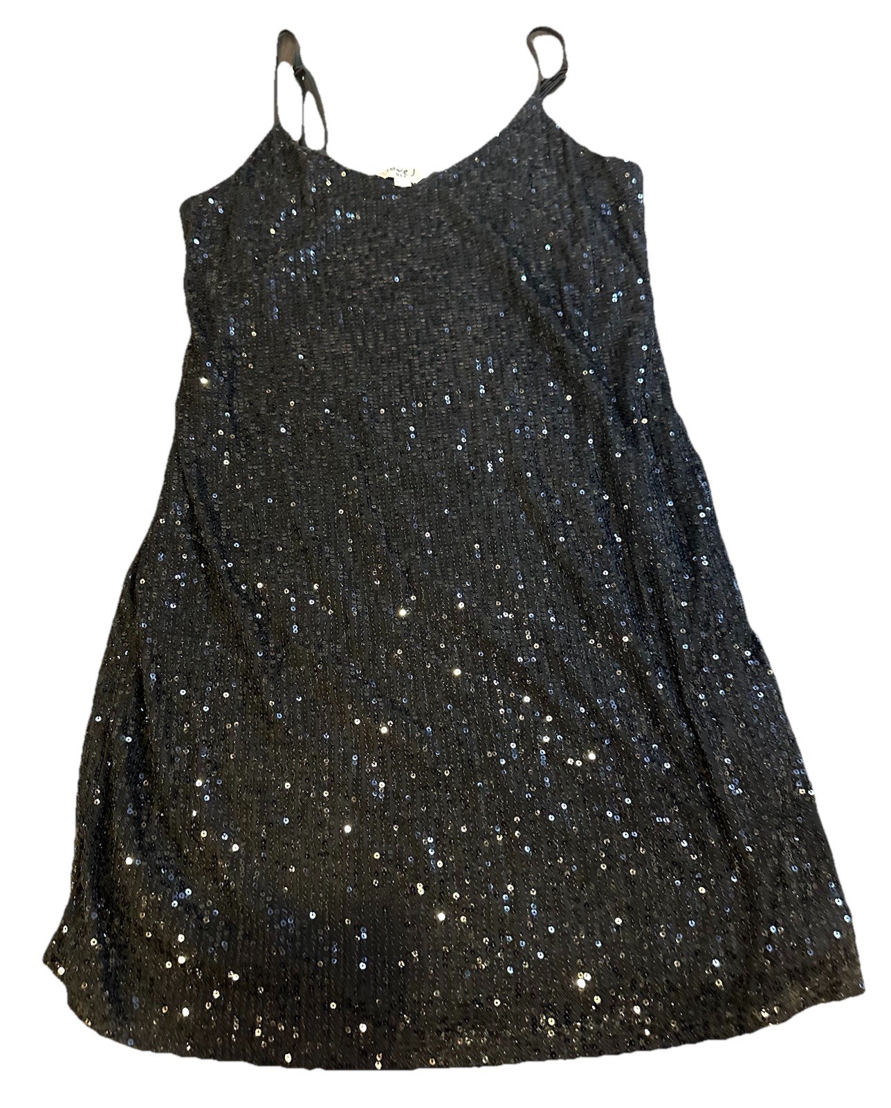 Fashion nova by Love J. Shimmering black sequin bodycon dress
