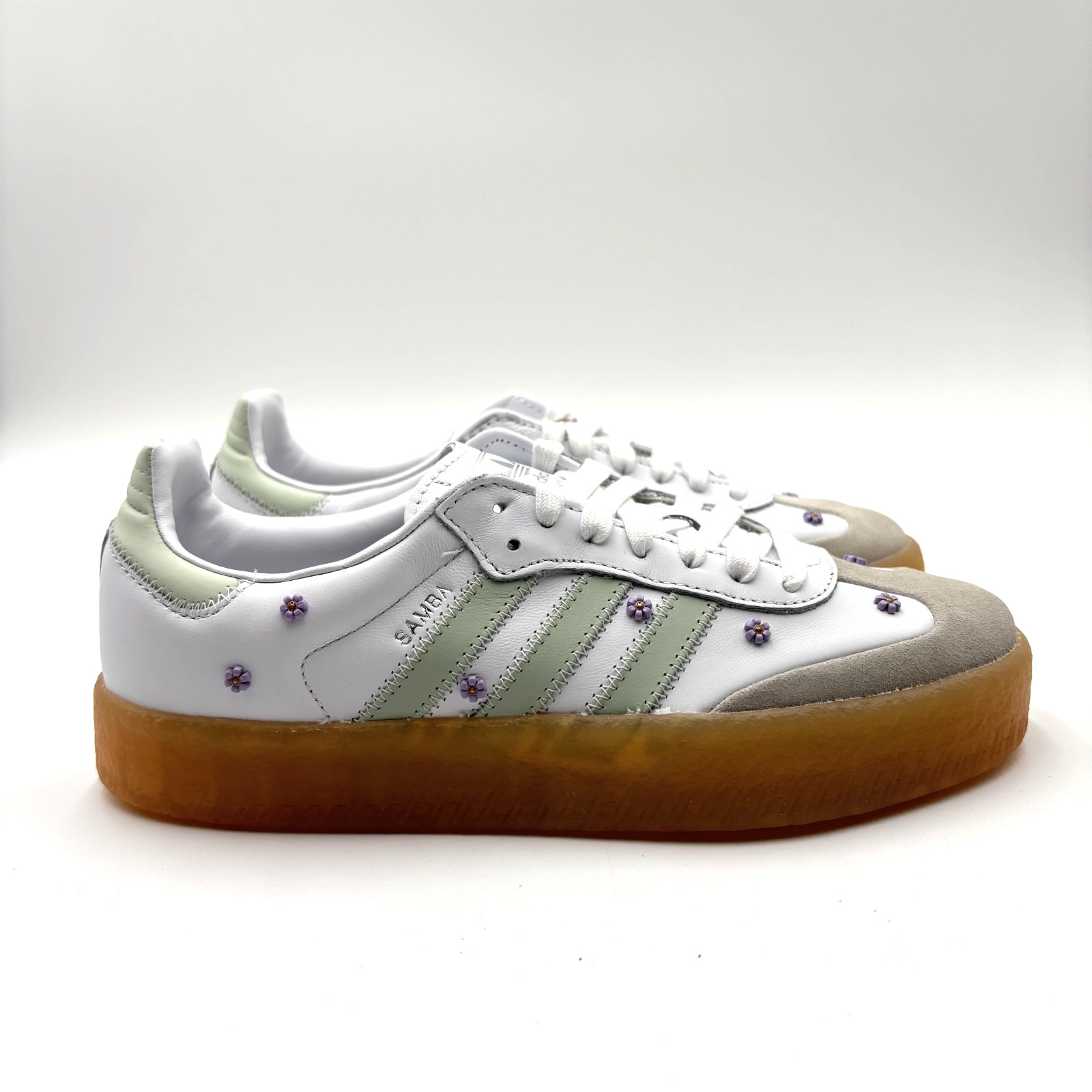 Adidas Women’s Size 6.5 Sambae W Shoes Little Flowers JS3954 Casual Lifestyle