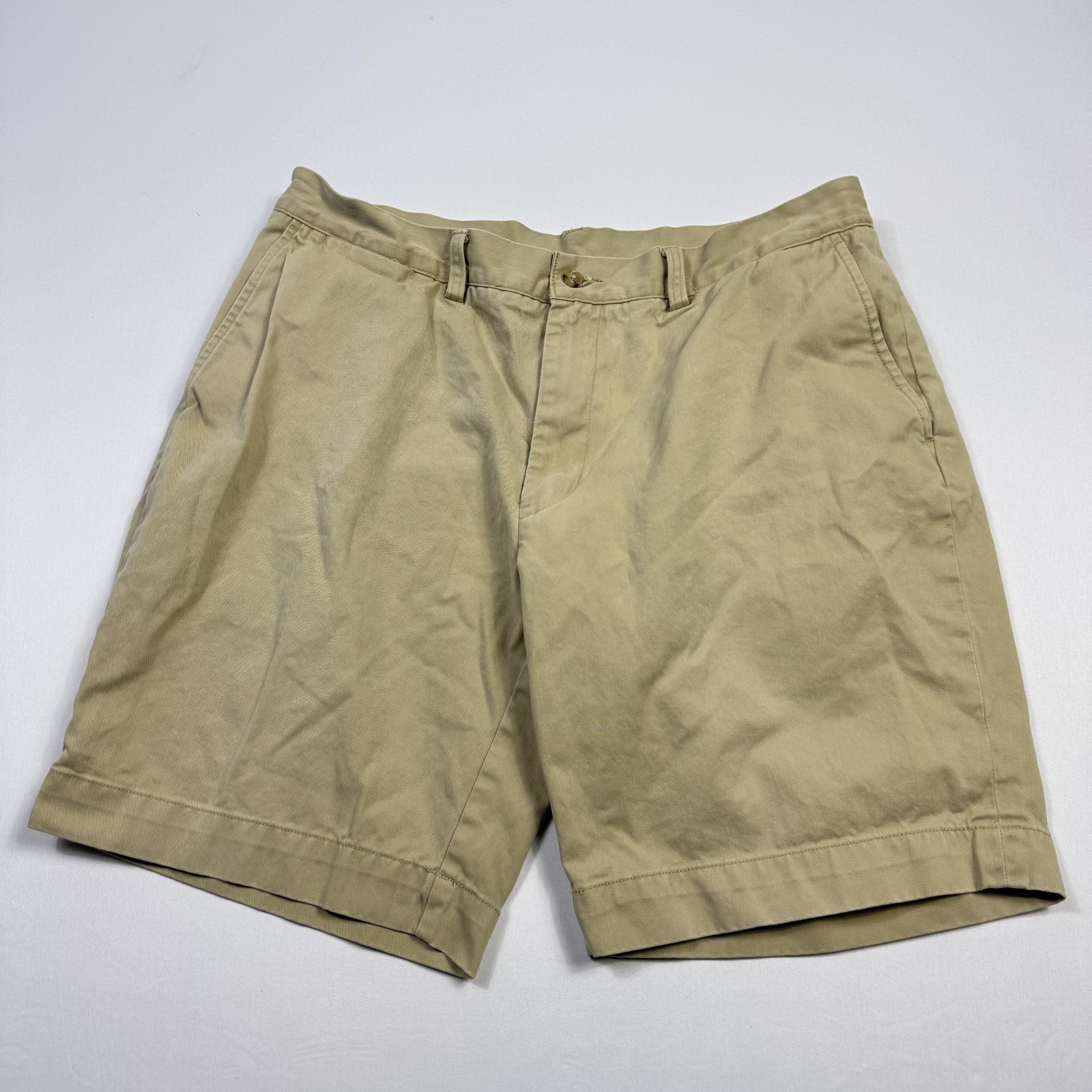 Polo Ralph Lauren Shorts Mens 35 Khaki Classic Fit 9 Inch Chino Cotton