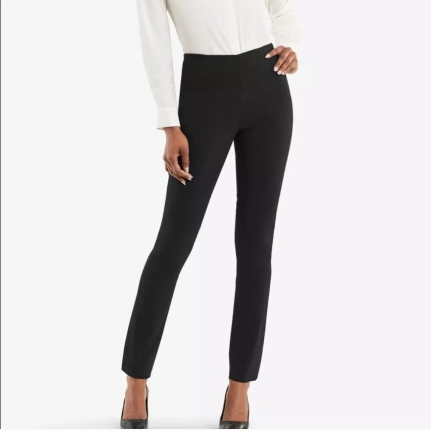 M.M. LaFleur The Foster Pant Black Cotton Nylon Elastane PowerStretch Size 2