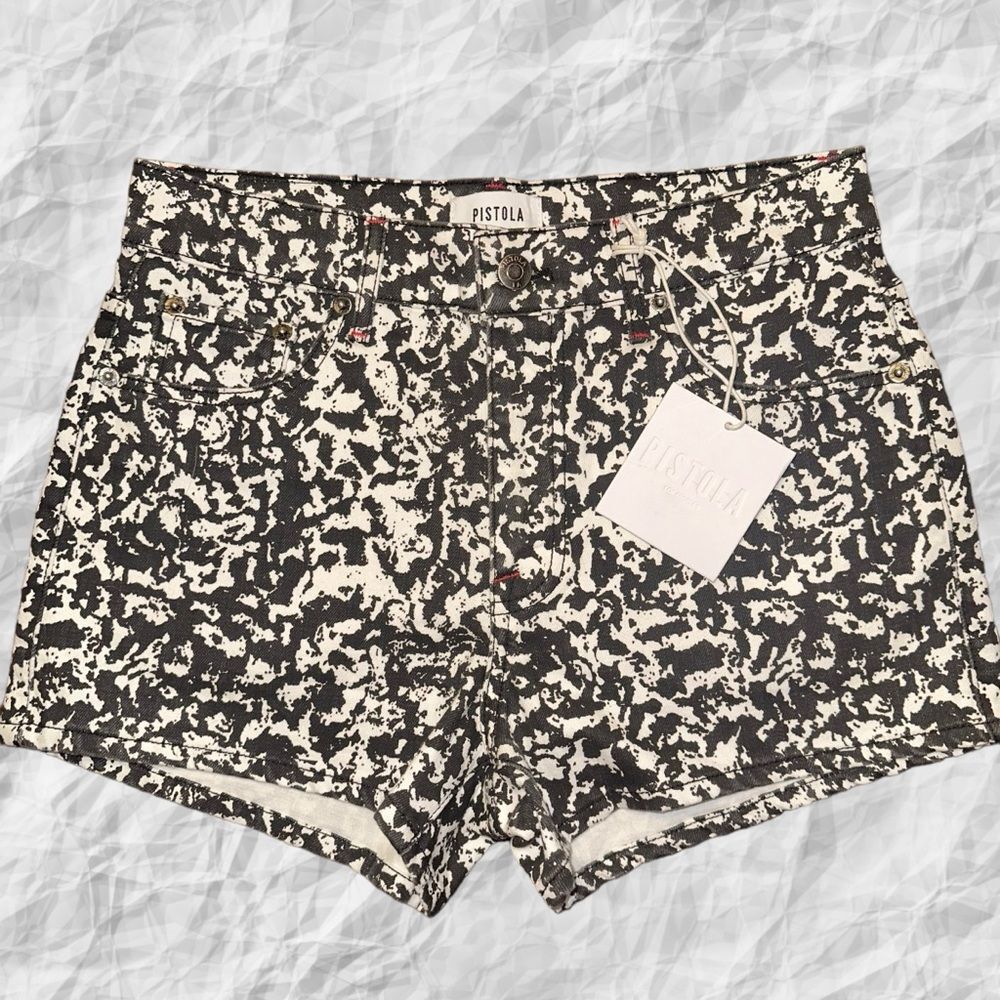 NWT Pistola WINSTON Black White Print Size 26 (28X2.5)