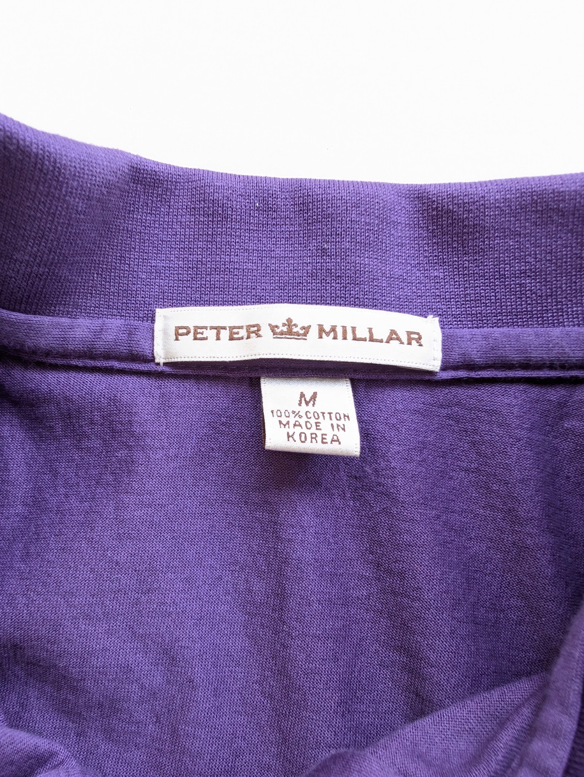 Peter Millar Waterville Golf Links Polo Shirt Mens Medium Purple Performance