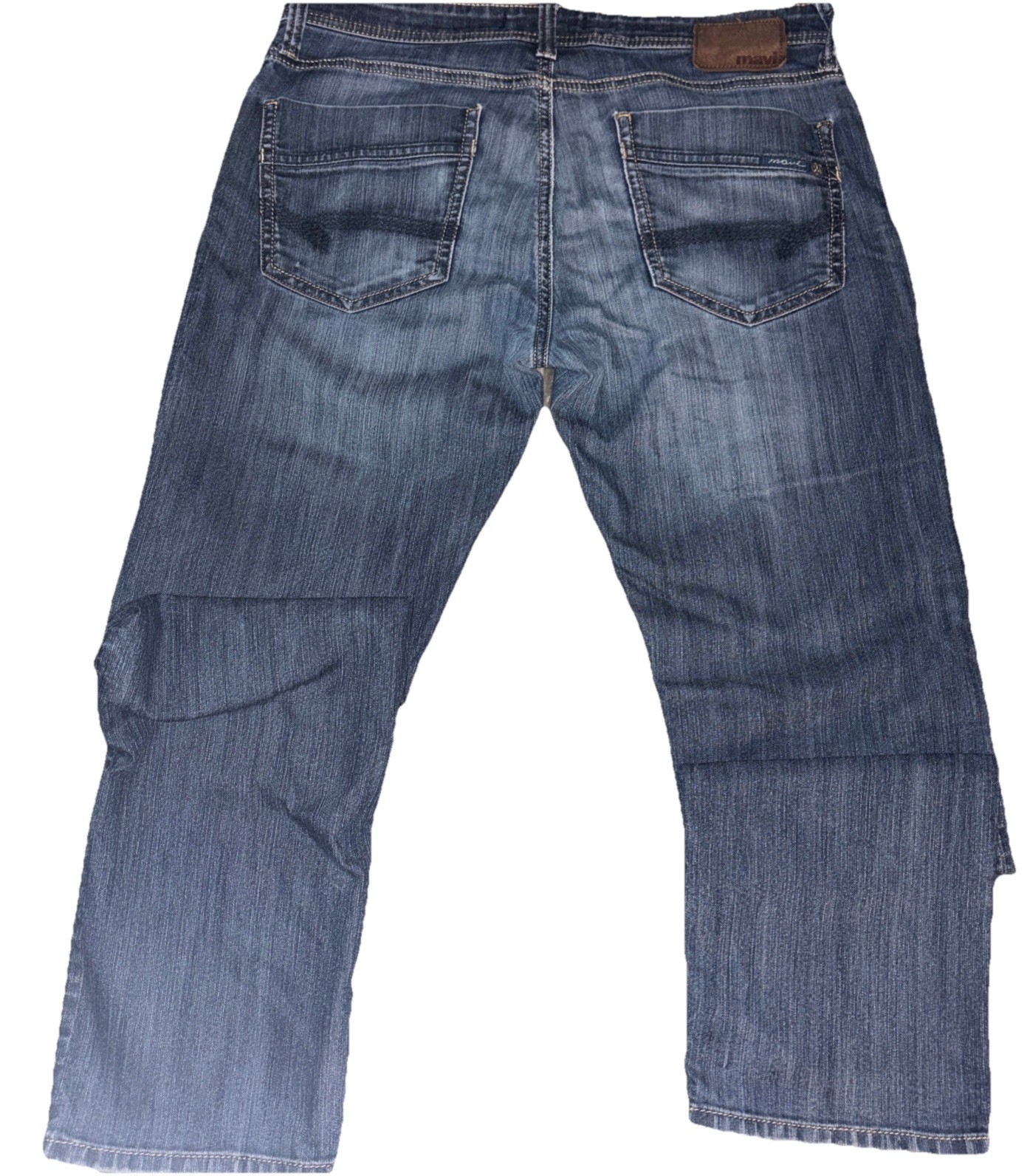 Mavi Zach Straight Leg Jeans Men’s 34×32 Stretch Blue Denim Dark Wash