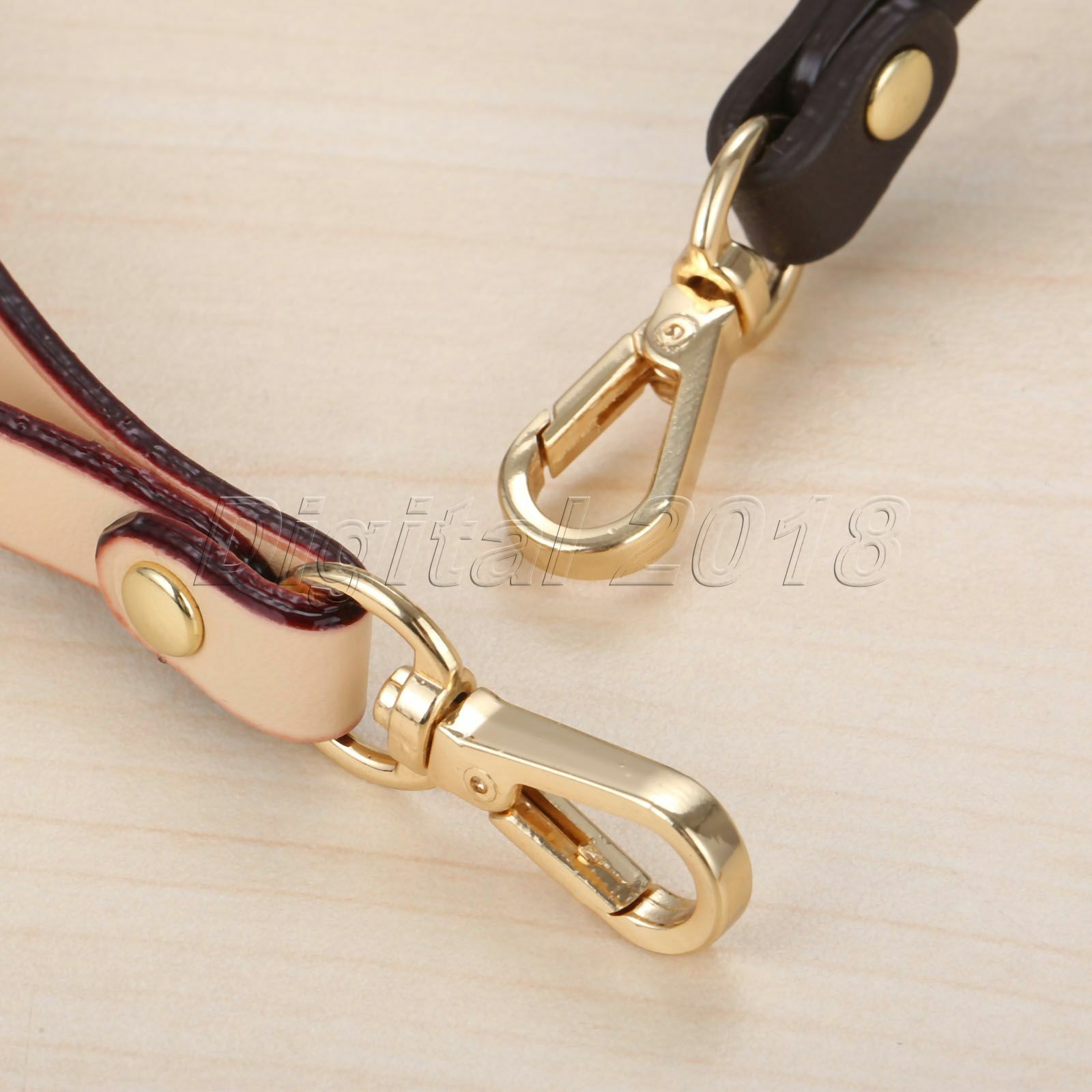15*0.8cm Leather Short Straps Bag Accessories Wristlet Wrist Bag Strap Handle