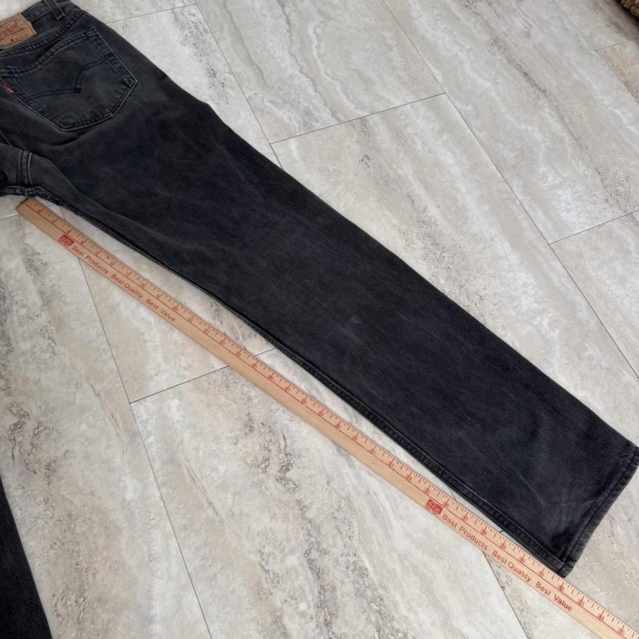 VTG 1995 Levi’s 501 Button Fly Made in USA Relaxed Straight Fit Black Denim Jean