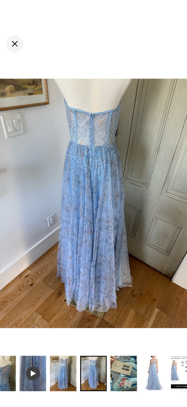 jovani size 4 jvn nwt strapless gown