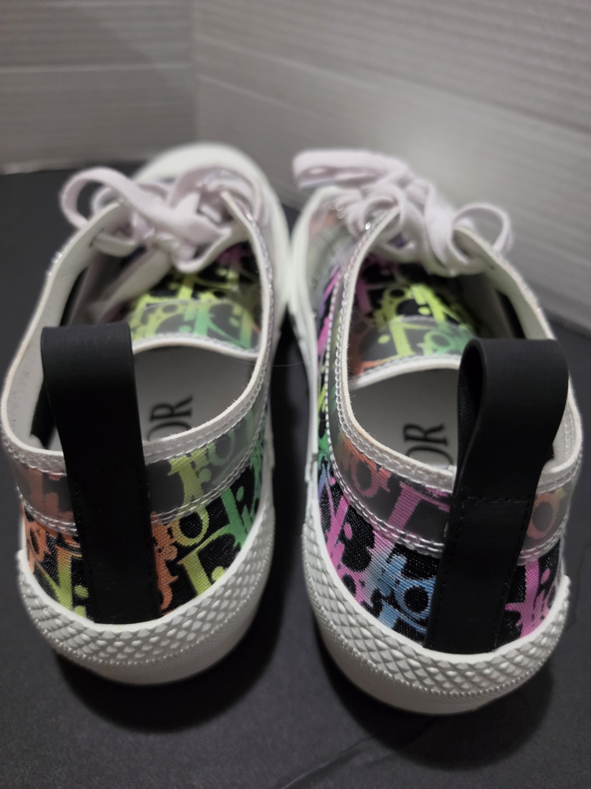 Sz 9 Men’s Dior B23 Multicolor Oblique Low Trainers Sneakers sz 42 Multicolor