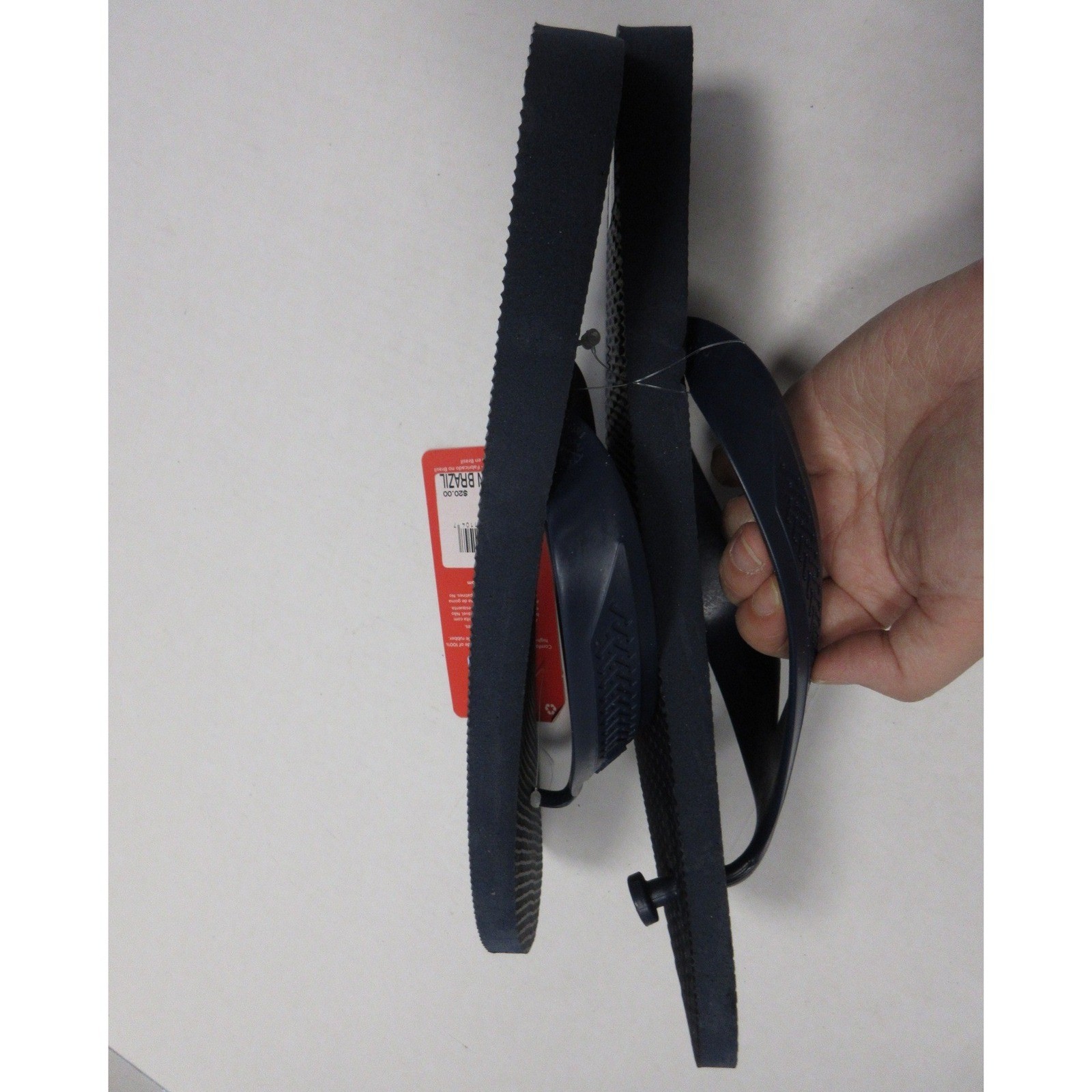 Havaianas Sandals Men 11 12 M Blue Navy Flip Flops Rubber Casual Summer NEW