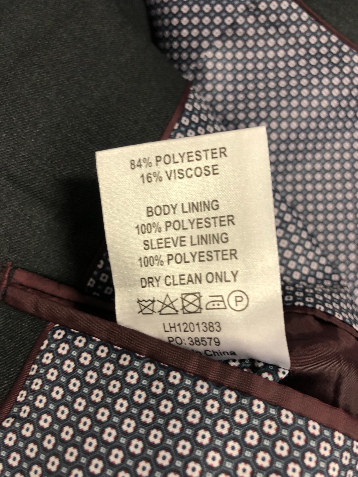 LIMEHAUS SUIT JACKET/BLAZER IN DARK GREY 42R BNWOT