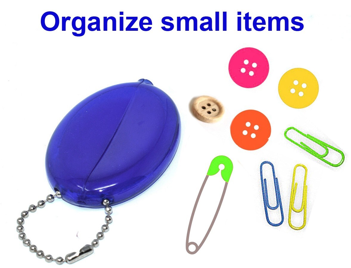 Oval Squeeze Purses Made in USA – 25 Unit Pack, Organizes small items and coins