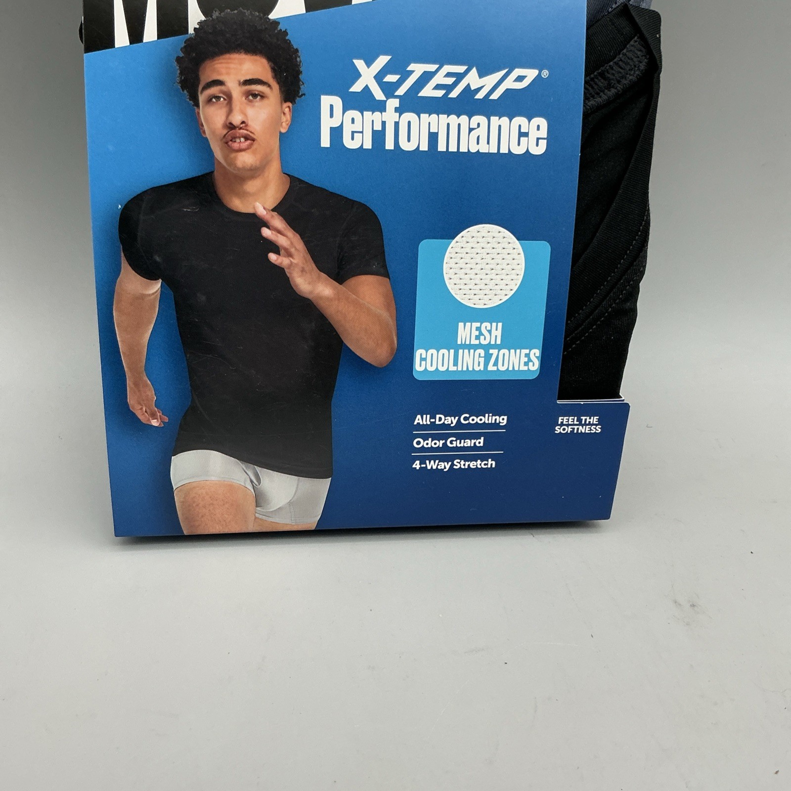 3 Pack Hanes Moves X-TEMP Performance Tagless T-shirts Size Medium New