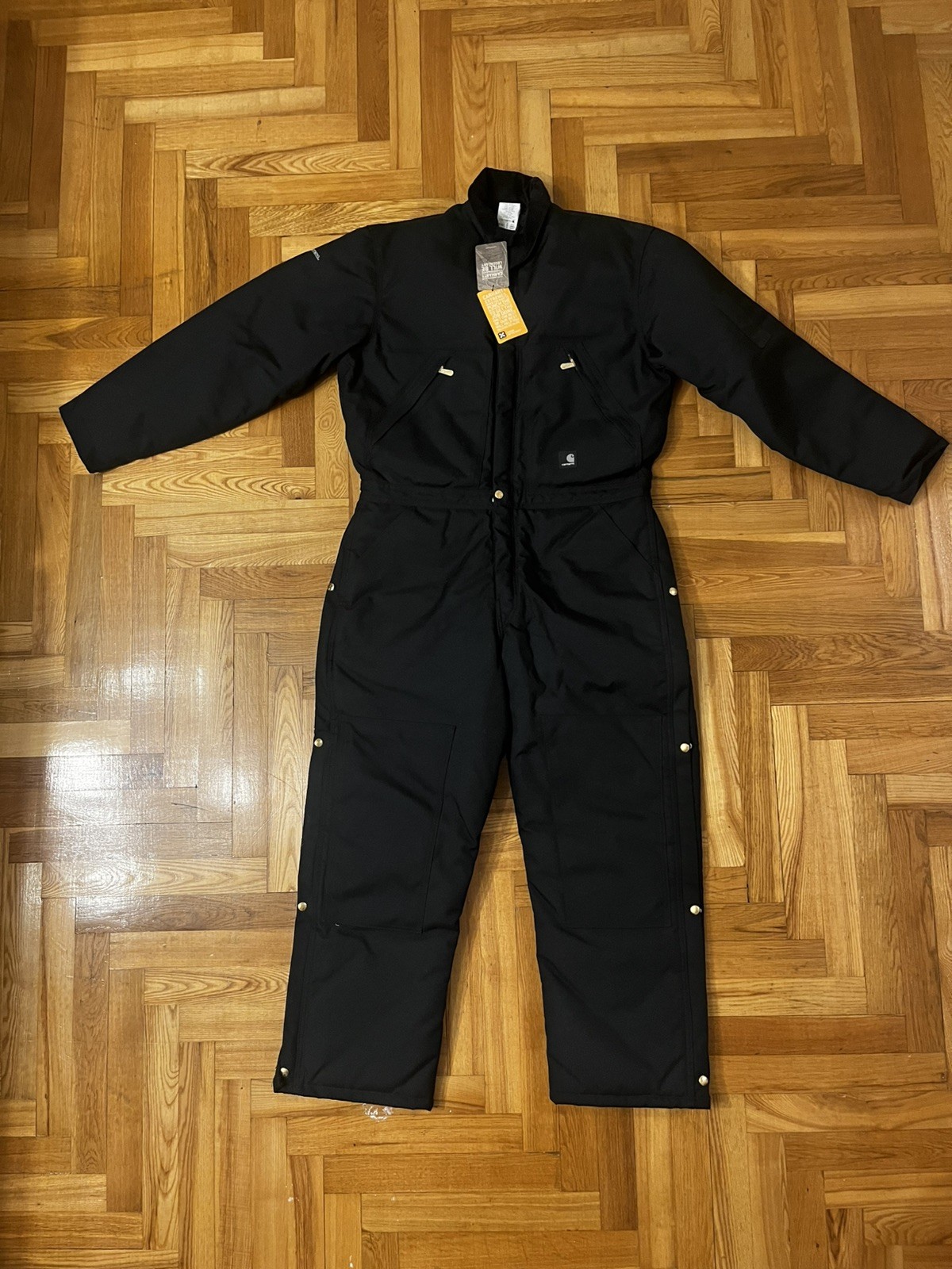 Carhartt Coveralls: Yukon Men’s Black X06 Arctic Extremes Quilt Lined Coveralls