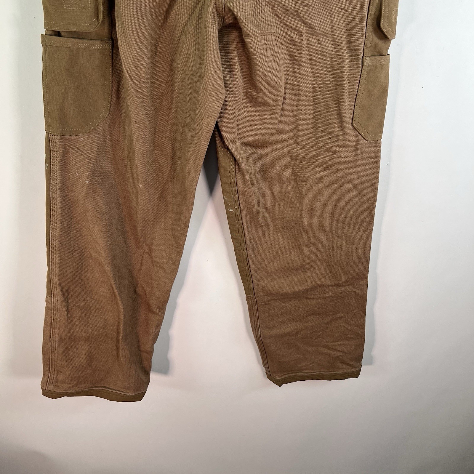 Dulth Trading Ultimate Cargo Dry Duck Cotton Pants Mens Size 34 X32 Tan