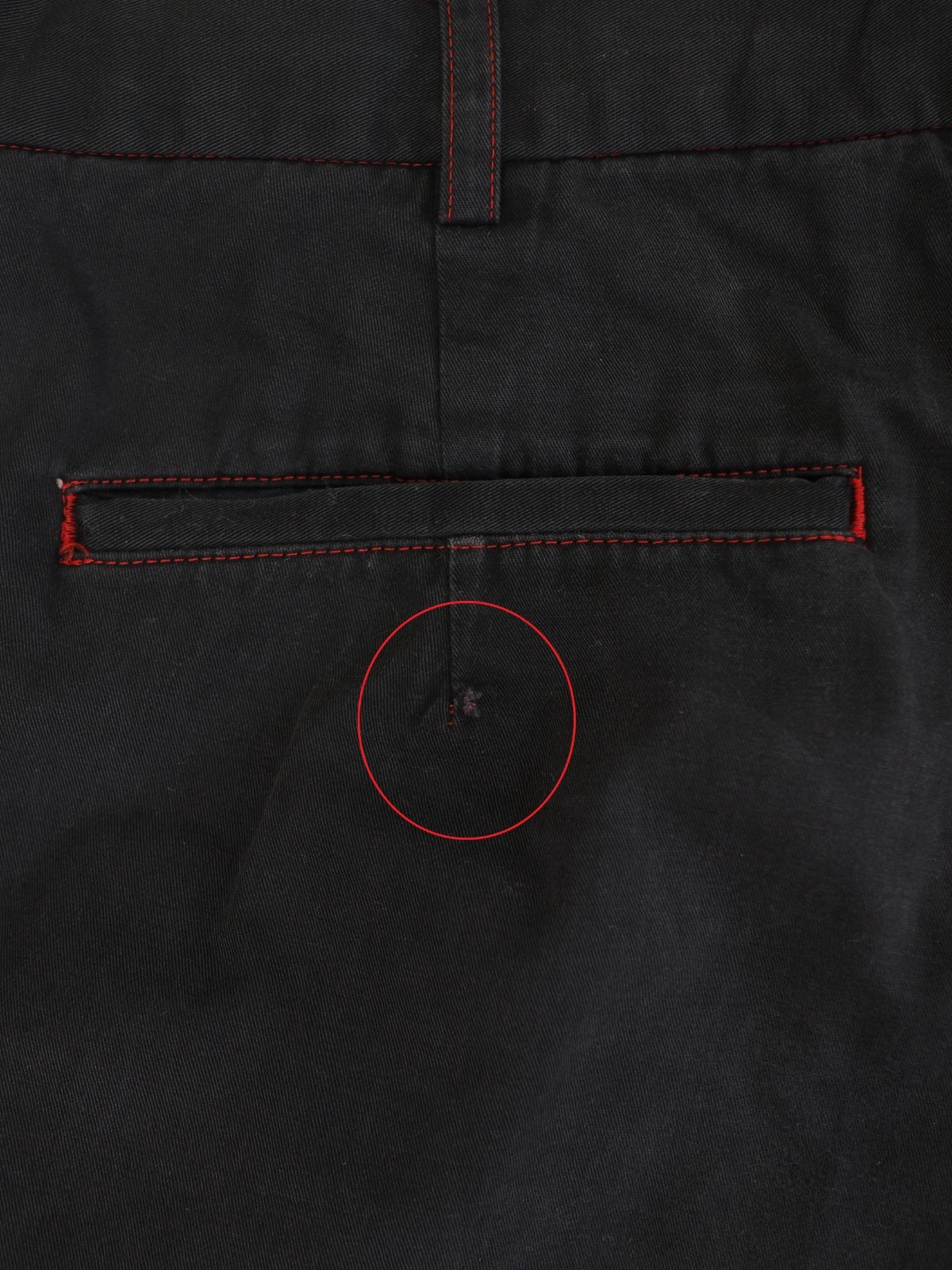 Comme des Garcons Homme Plus Men’s Dark Blue Faded Cotton Pants Trousers Size M