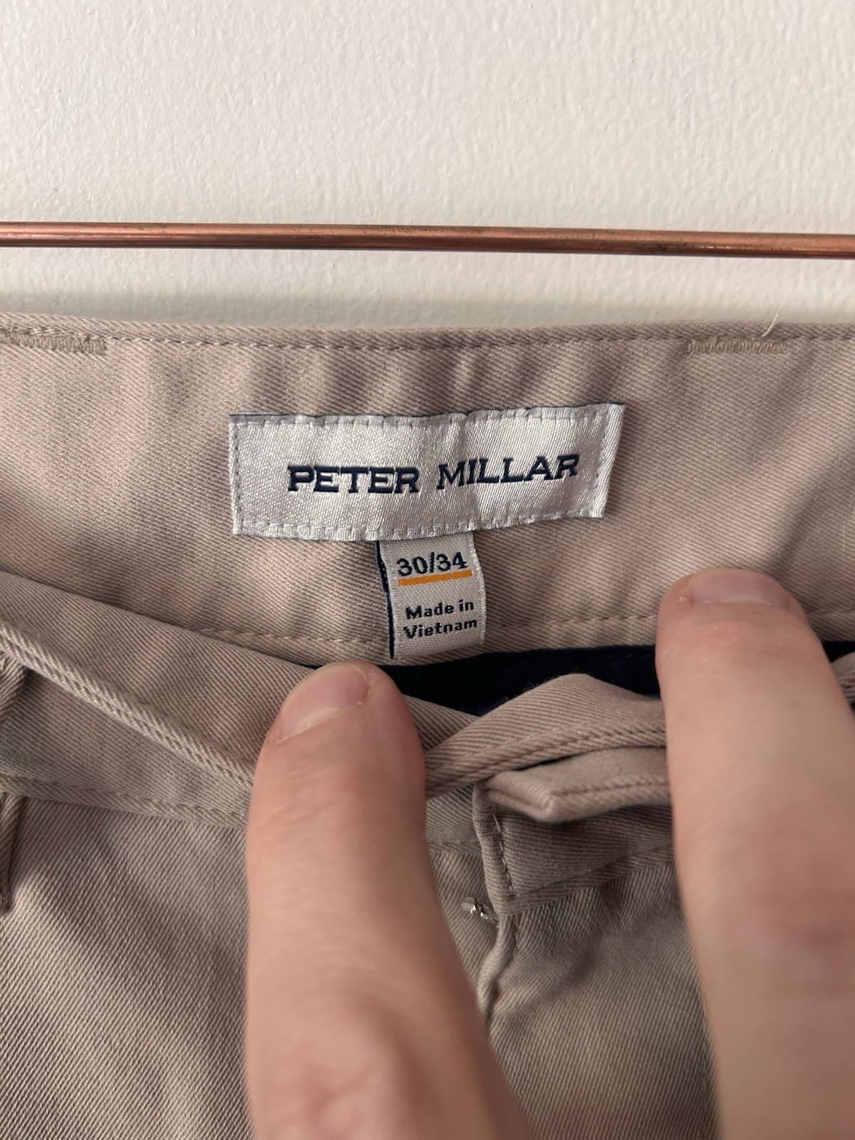 Peter Millar Men’s Khaki Chino Pants 30×34