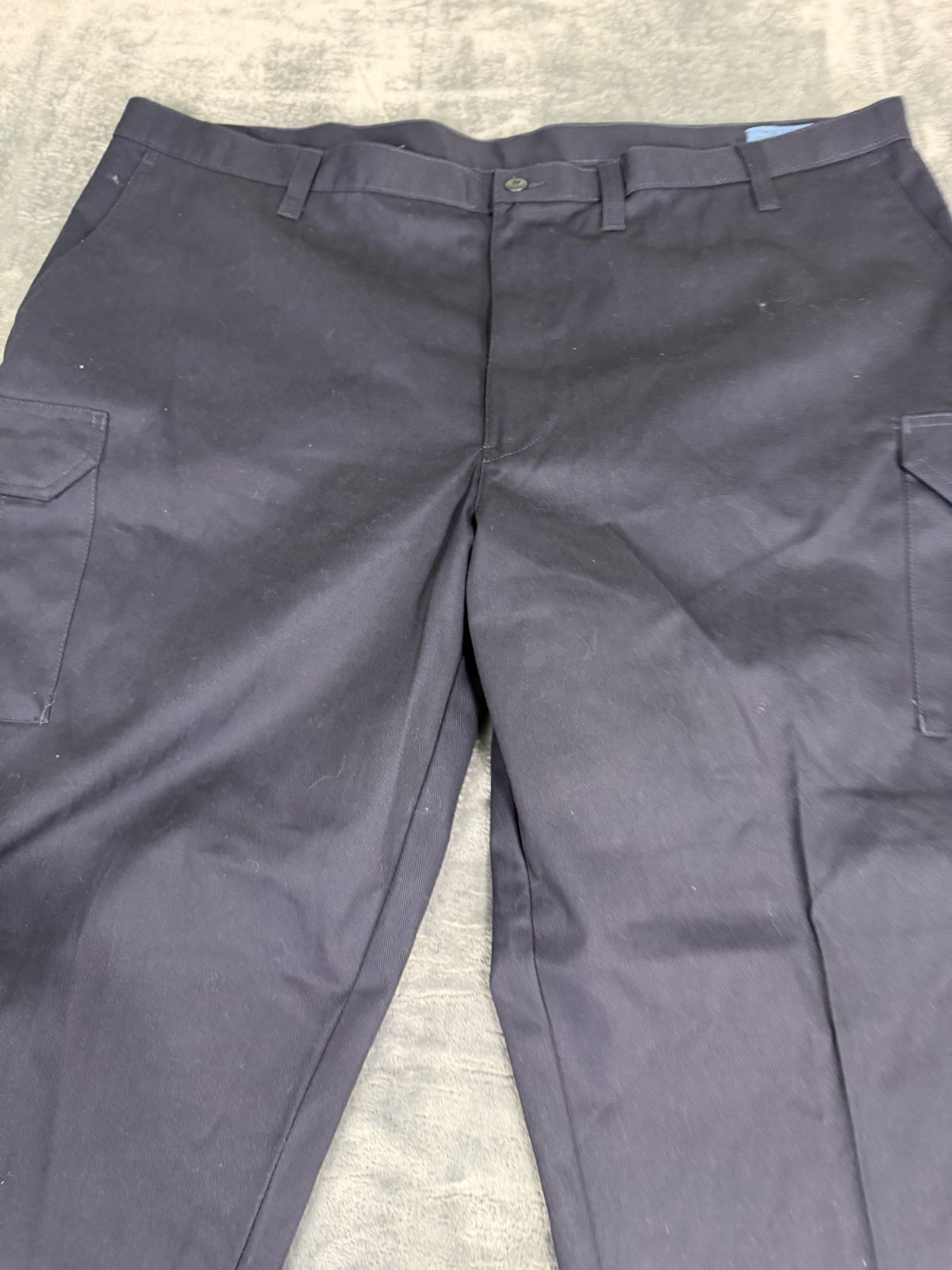 Cintas ComfortFlex Mens Navy Cargo Workwear Pants 48×32 NWT