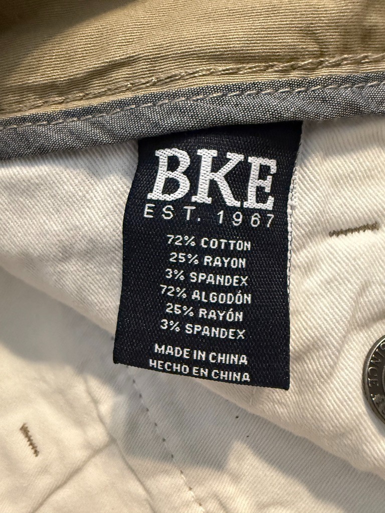 🔥BKE Mens 36×34 Jake Straight RAYON BLEND Pants Stretch