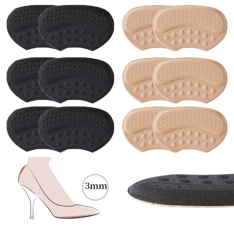 12x Heel Grips Liner Cushions Inserts for Loose Shoes Heel Pads & Metatarsal Pad