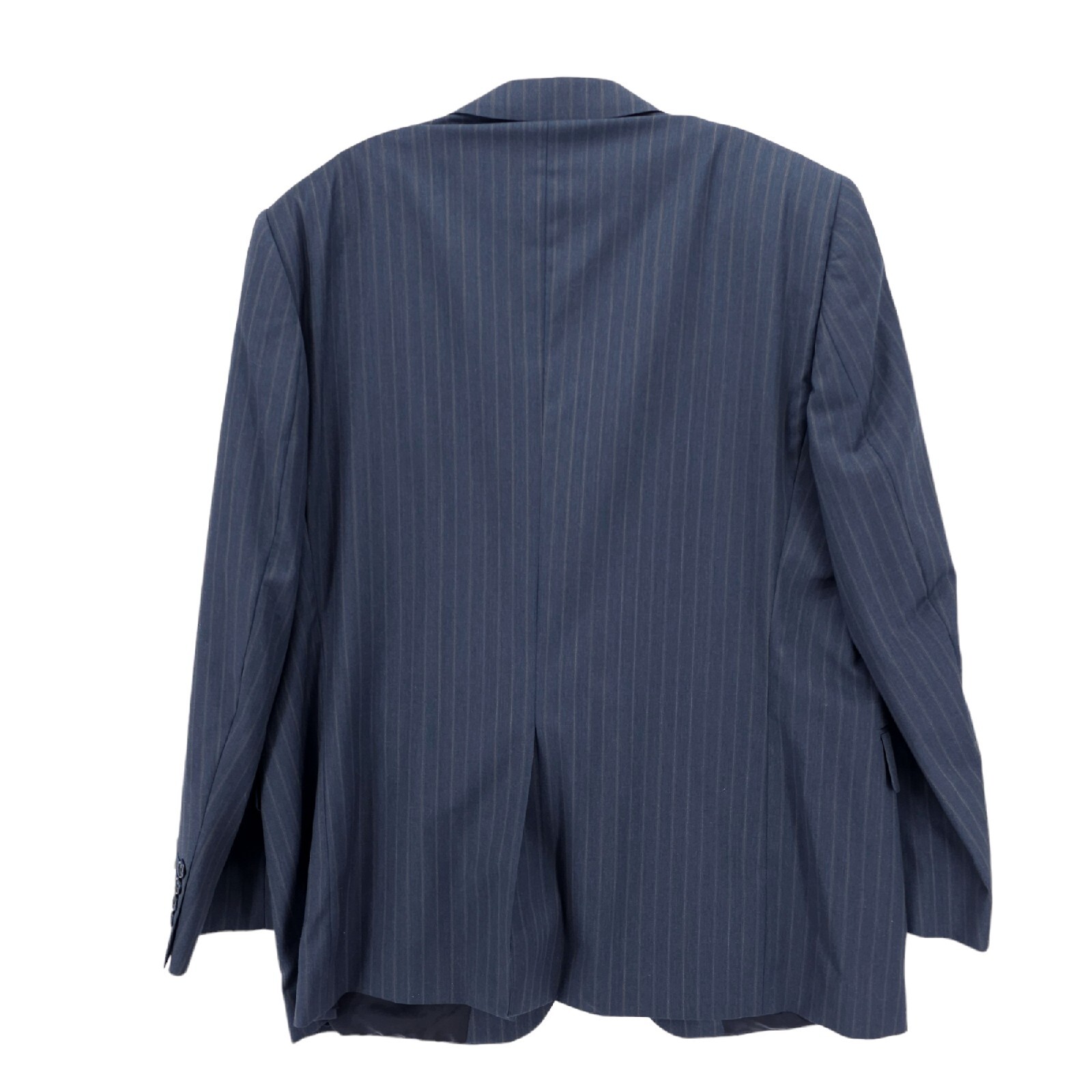 Jack Victor Loreto CT 100% Wool Blazer Suit Jacket Gray Pinstripe Size 46R