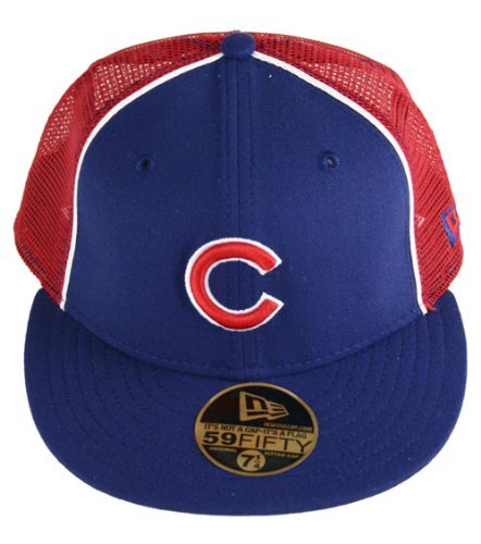 Chicago Cubs Adult Fitted 59Fifty MLB Baseball Trucker Hat Cap by New Era