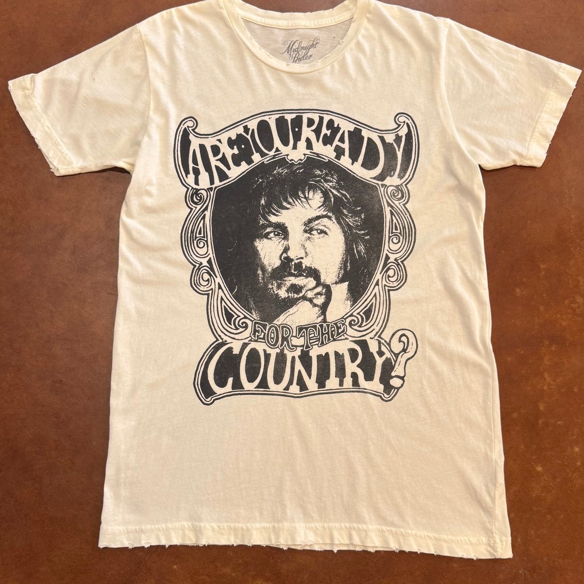 Waylon Jennings Are You Ready For The Country Tour White Unisex Shirt WA1226