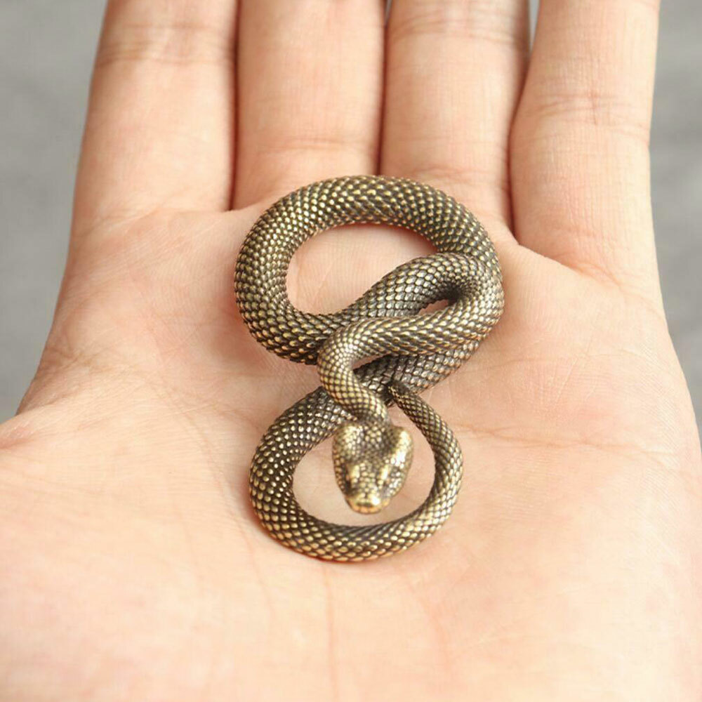 1/2/5Pcs Artistic Copper Snake Pendant Wallet Bag Car keychain Accessories