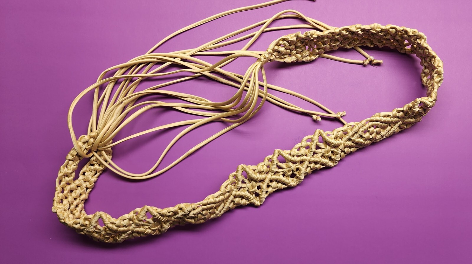 Handmade Boho Macramé Belt with Fringe – Adjustable, Unique Design