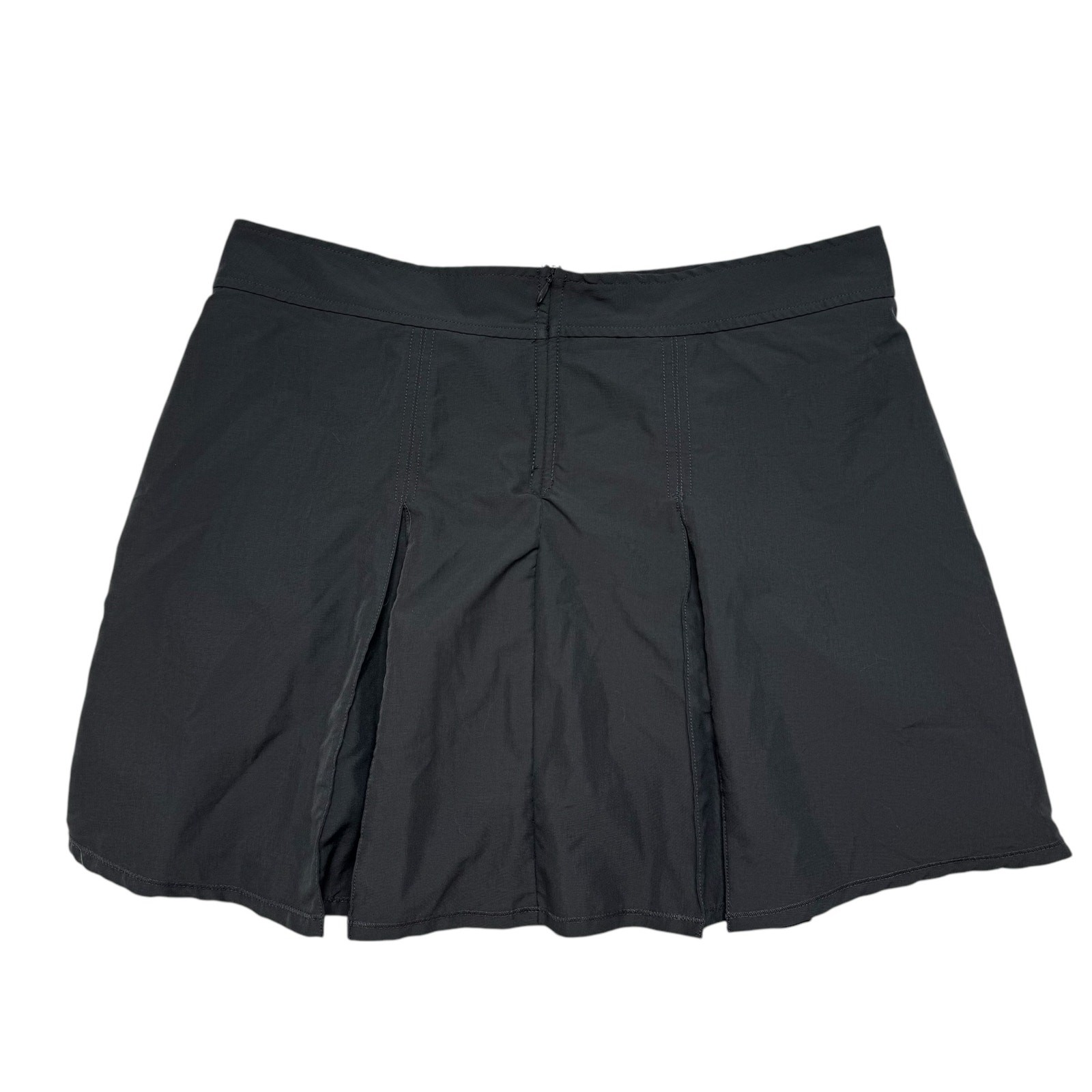 FREEDOM TRAIL Kyodan Charcoal Gray Tennis Golf Skort Size Large Zipper Pockets