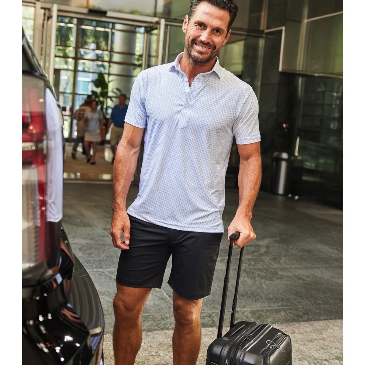 Collars & Co Mens Size XL Velocity Pull-On Shorts Black 4-Way Stretch 7″ NWT