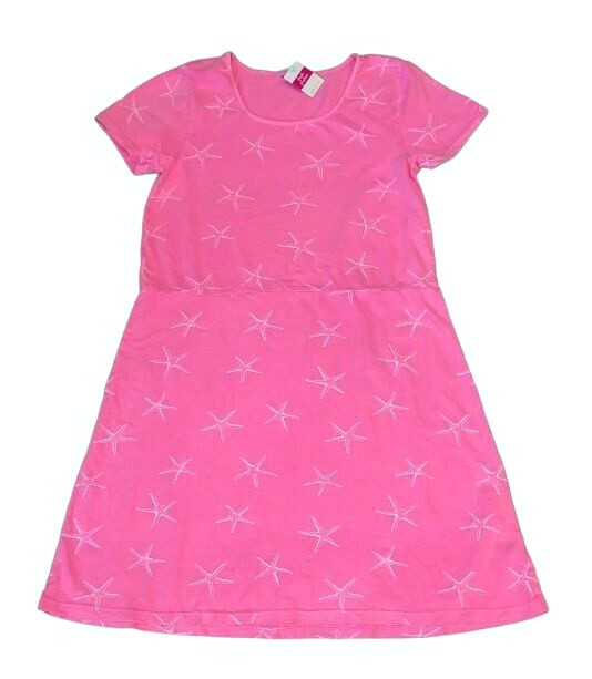 FRESH PRODUCE Medium Cosmos Pink $75 Starfish Sadie Jersey Cotton Dress NWT M
