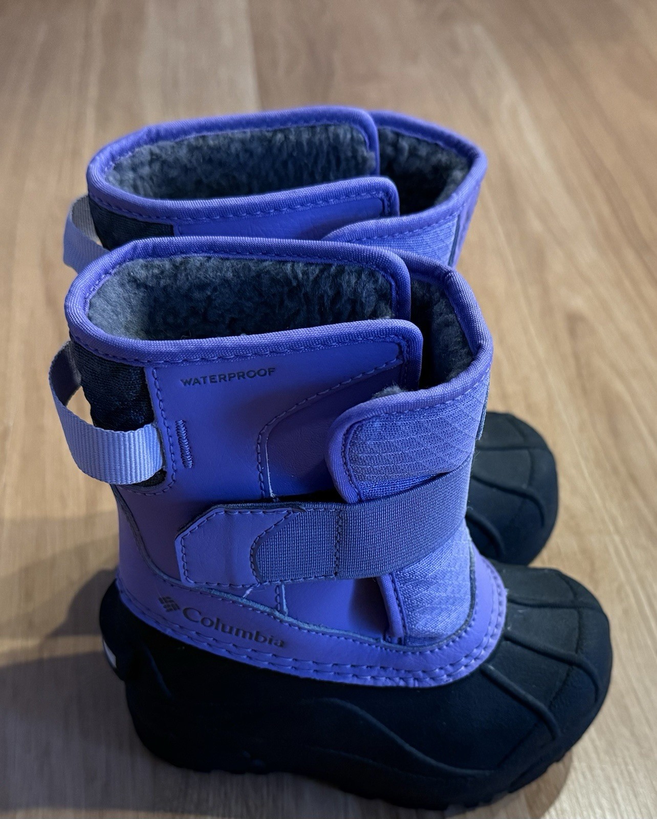 EUC Columbia Toddler Bugaboot Celsius Strap Boots – Purple – Size 7