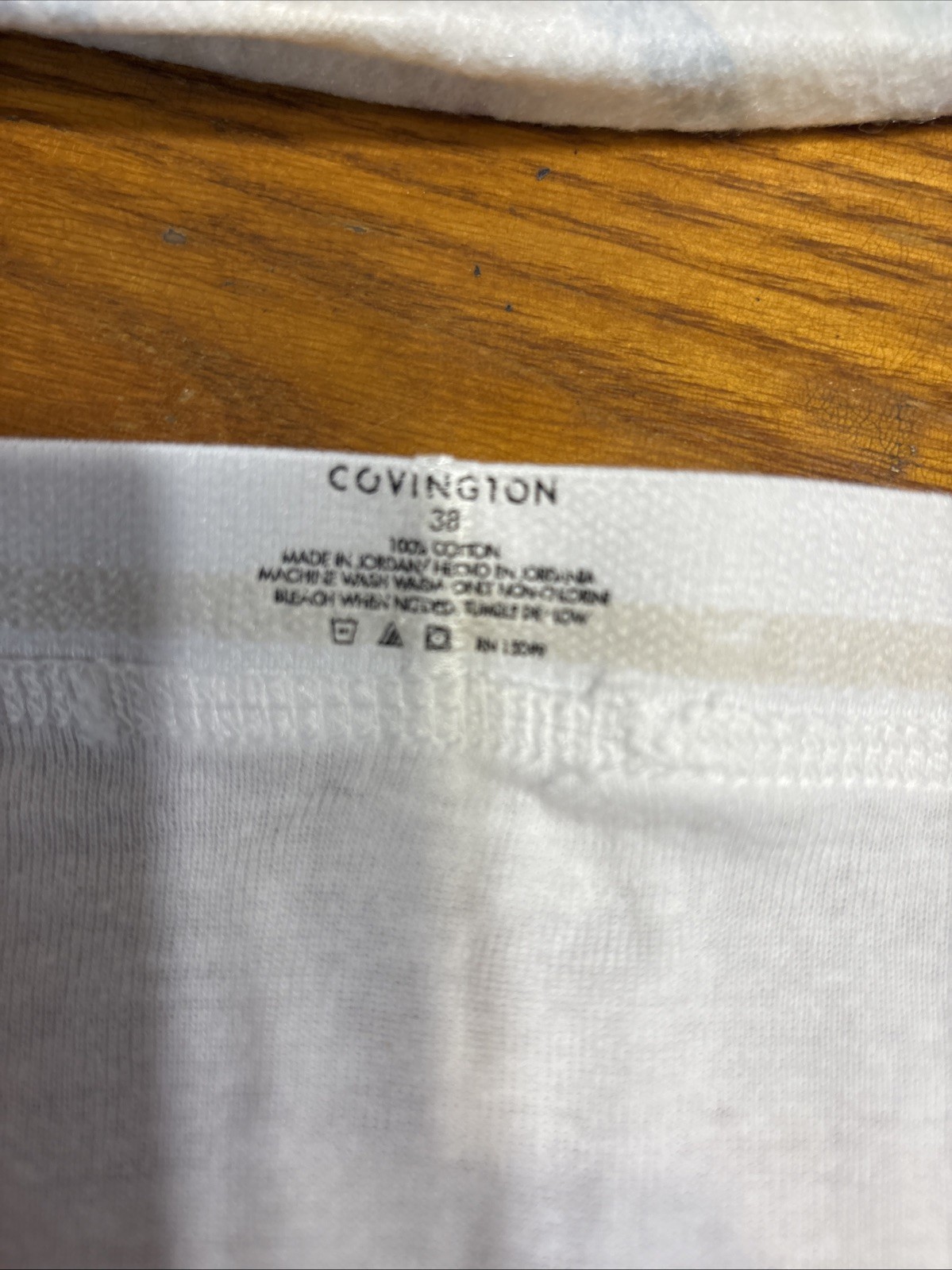 Covington vintage white brief Size38
