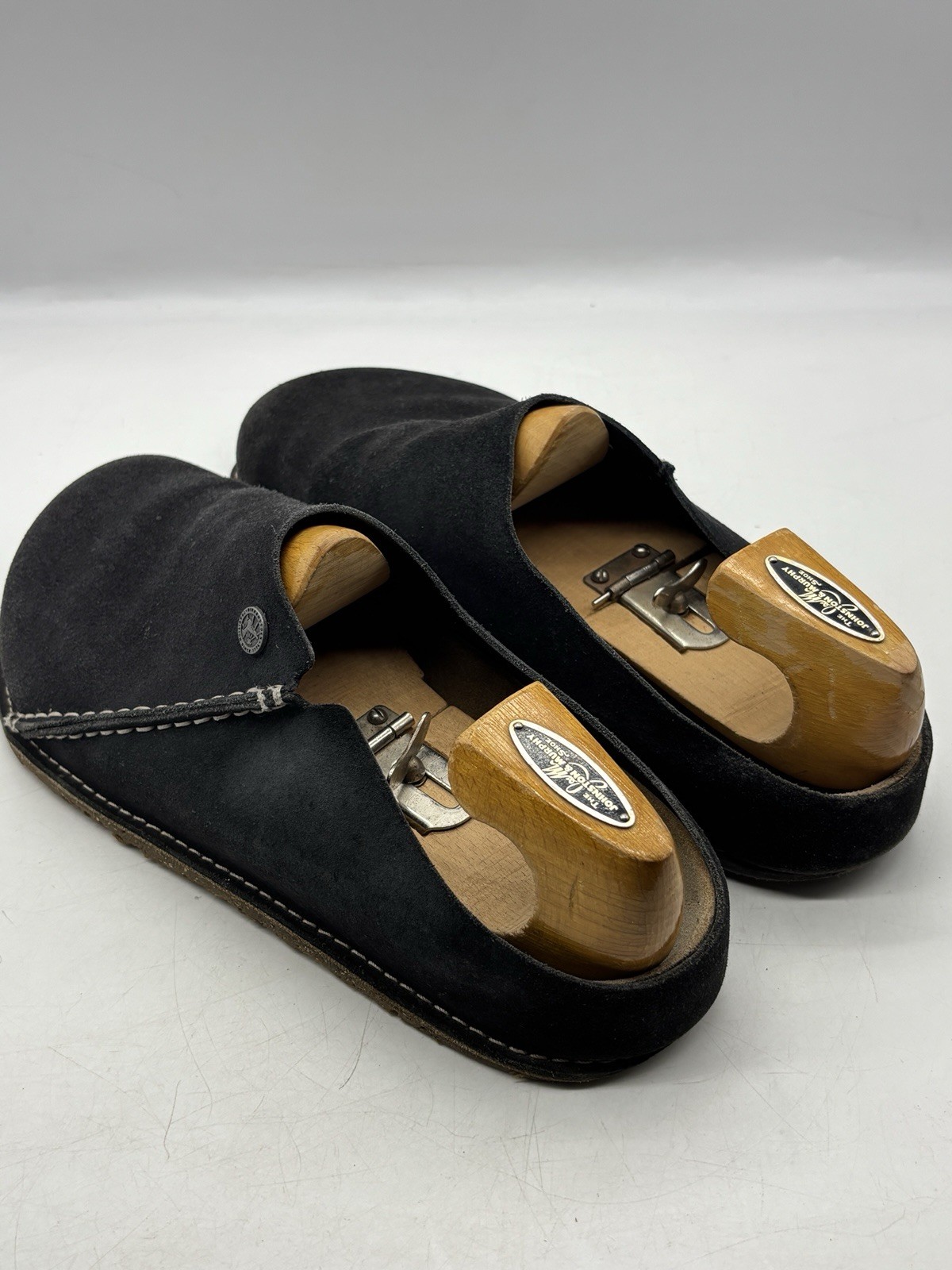 Birkenstock Zermatt Premium Suede Leather Clog Shoes Men’s size 12 EU 45 Black