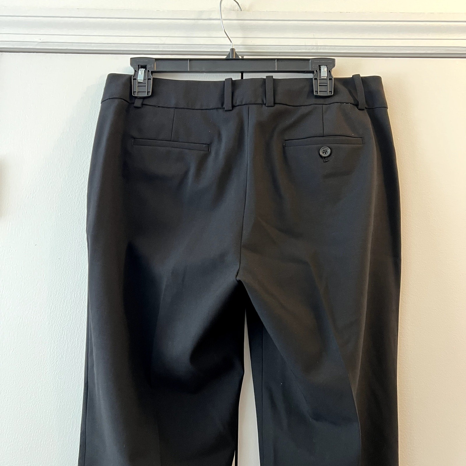 J. Crew Favorite Fit pants black Size 8 Italian Fabric wool