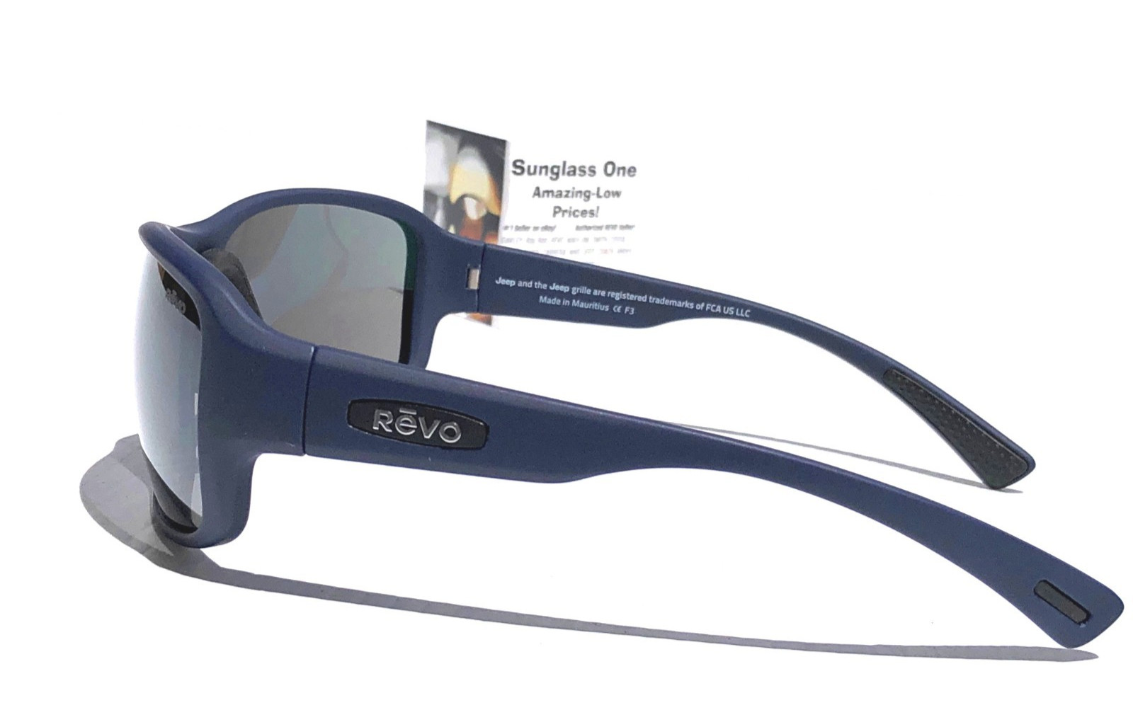 REVO VISTA Matte Blue Navy POLARIZED Grey Lens Sunglass 1186 05 GY