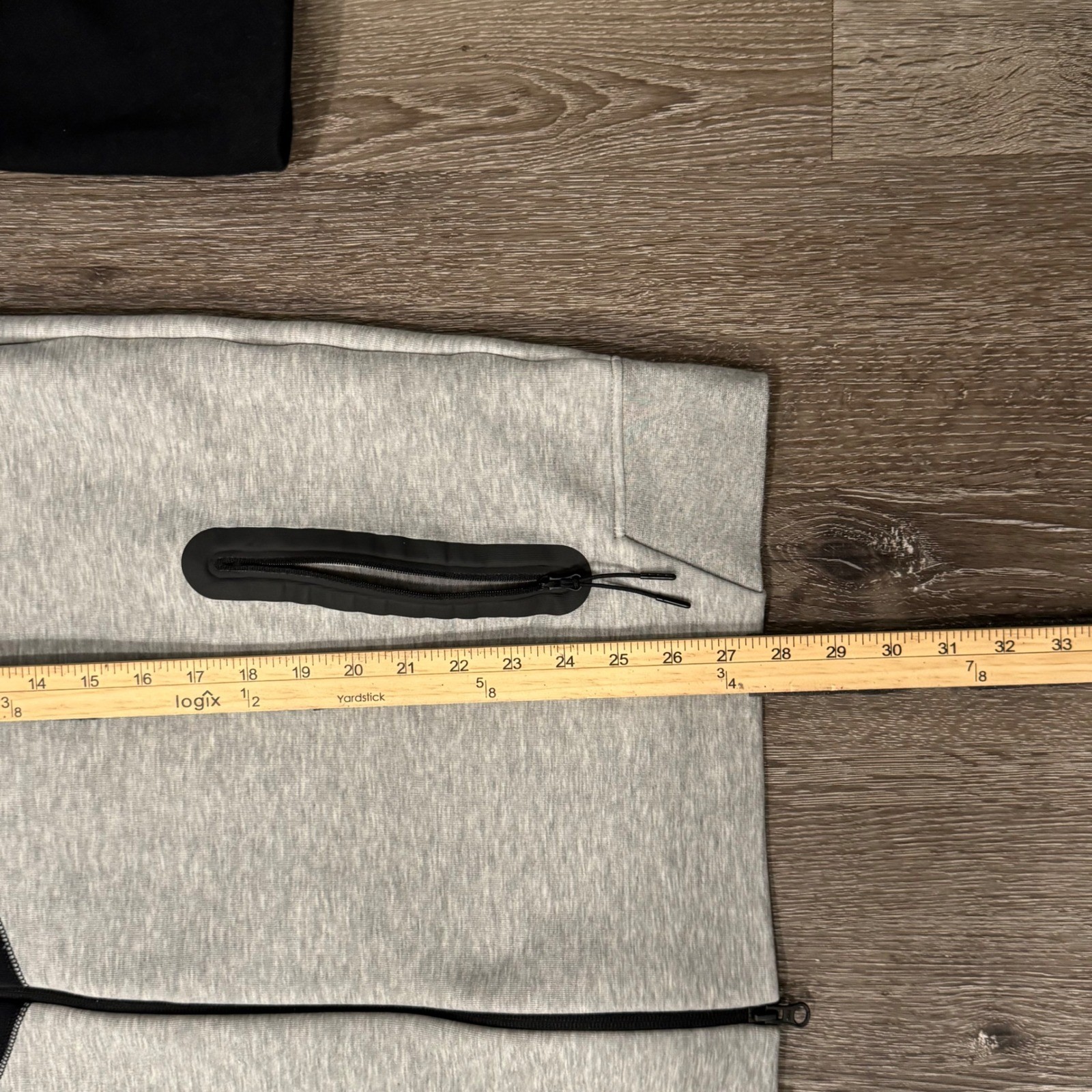Nike Hoodie Mens XXL Black Grey Tech Fleece Full Zip Colorblock Chevron Active