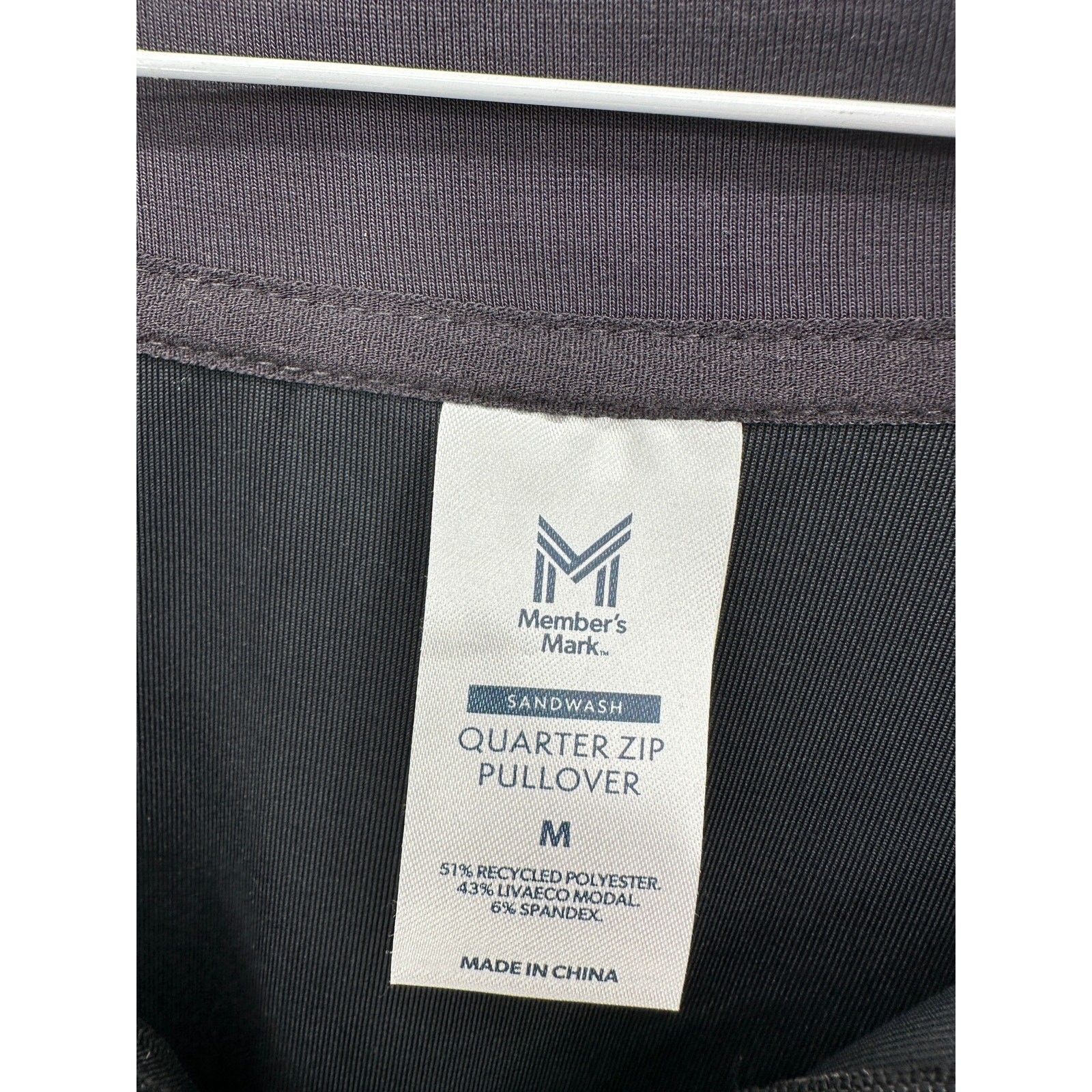 Womens Quarter Zip Pullover Sz M Modal Sandwash Gray Active Athleisure Lounge