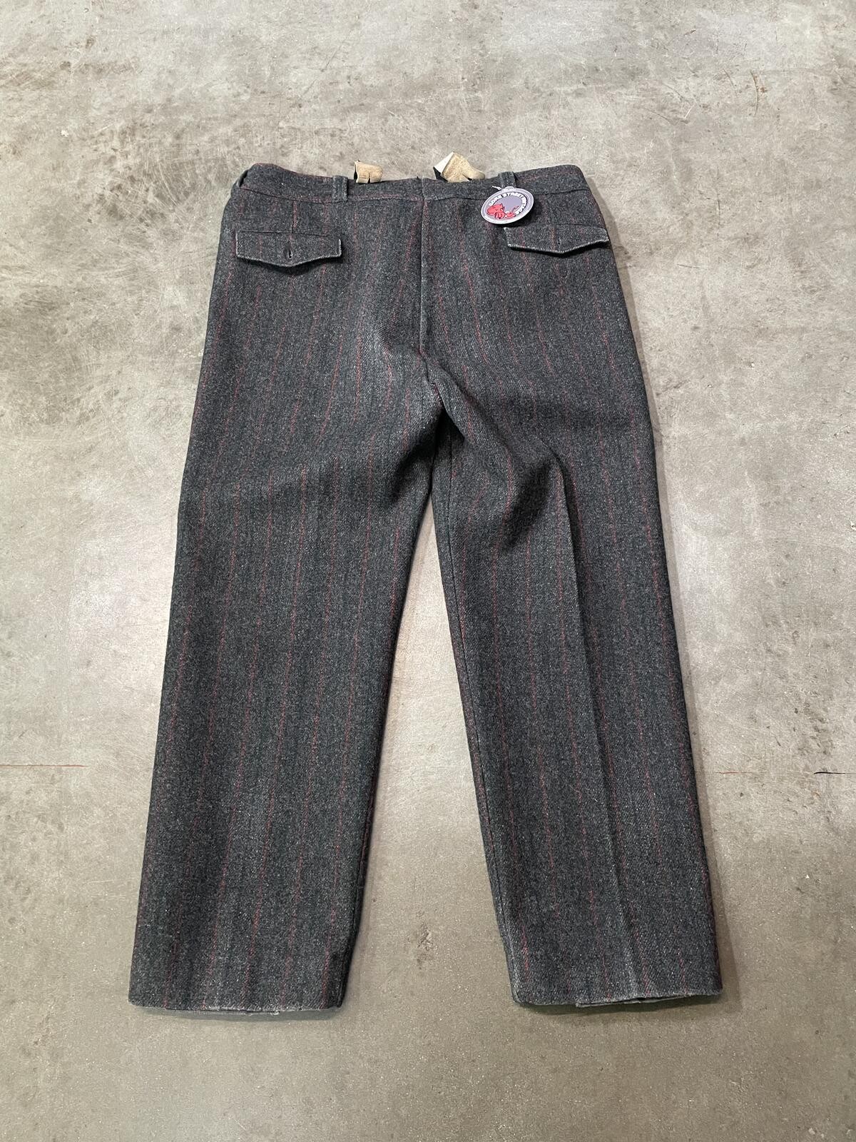 W40 Vintage Eddie Bauer Wool Stripe Pants