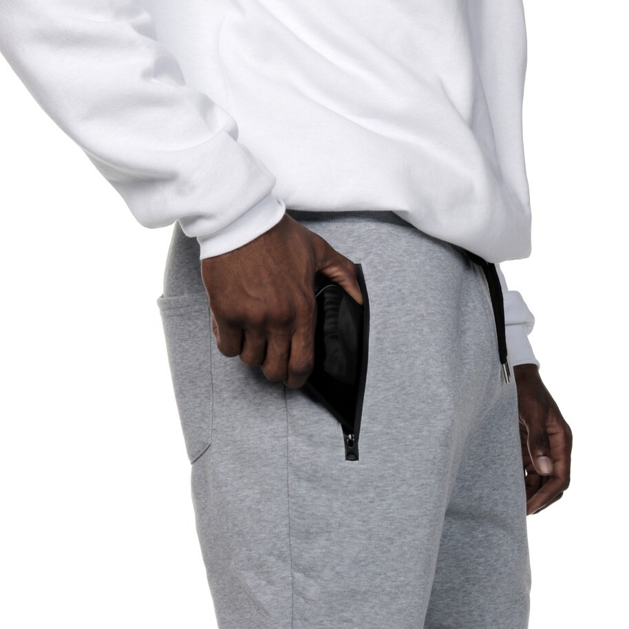 Men’s Fleece Lined Slim Fit Casual Tech Jogger Sweatpants W Zipper Pockets S-3XL