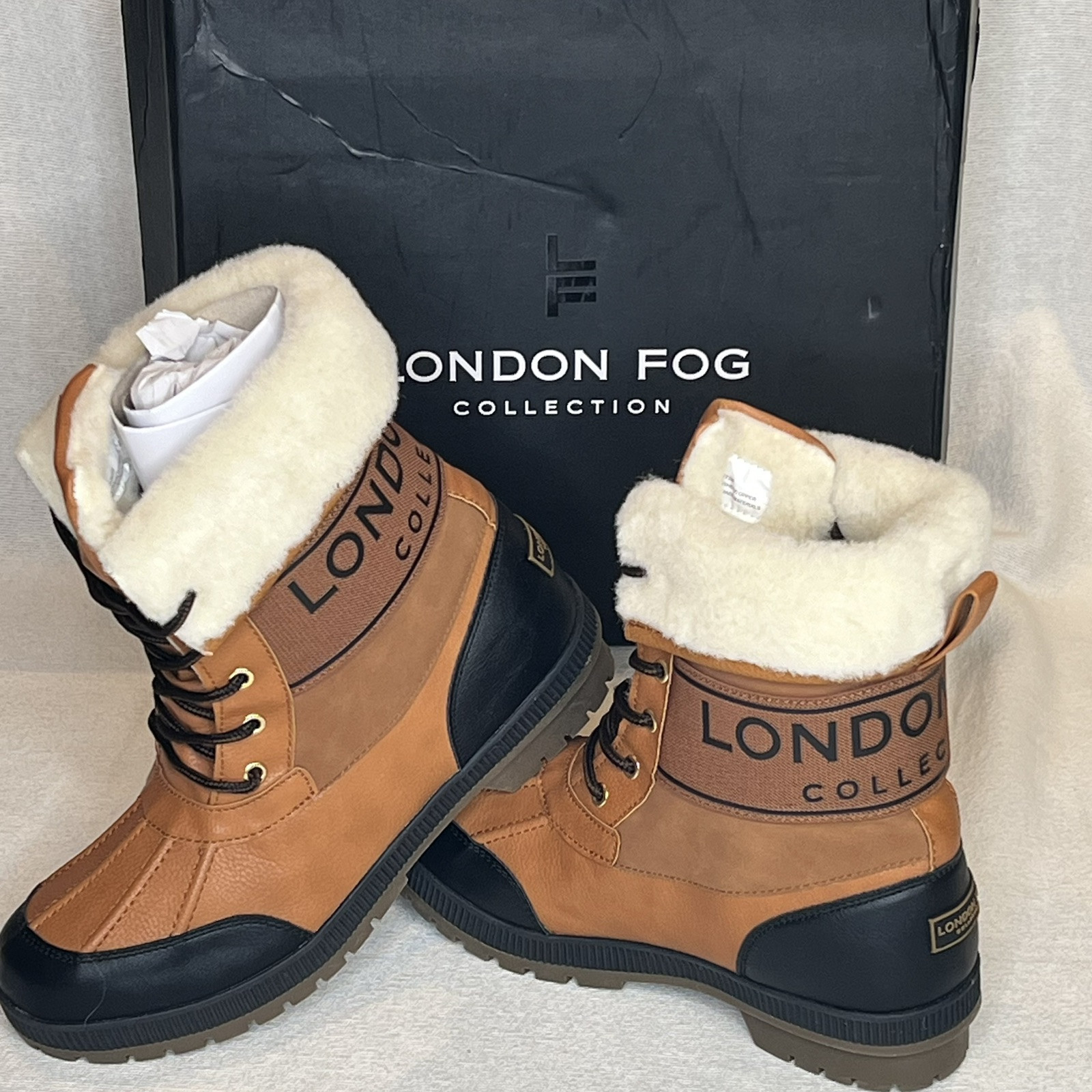￼London Fog Womens Boots Size 10M.MLFW Milly Combo Not Available In Retail store