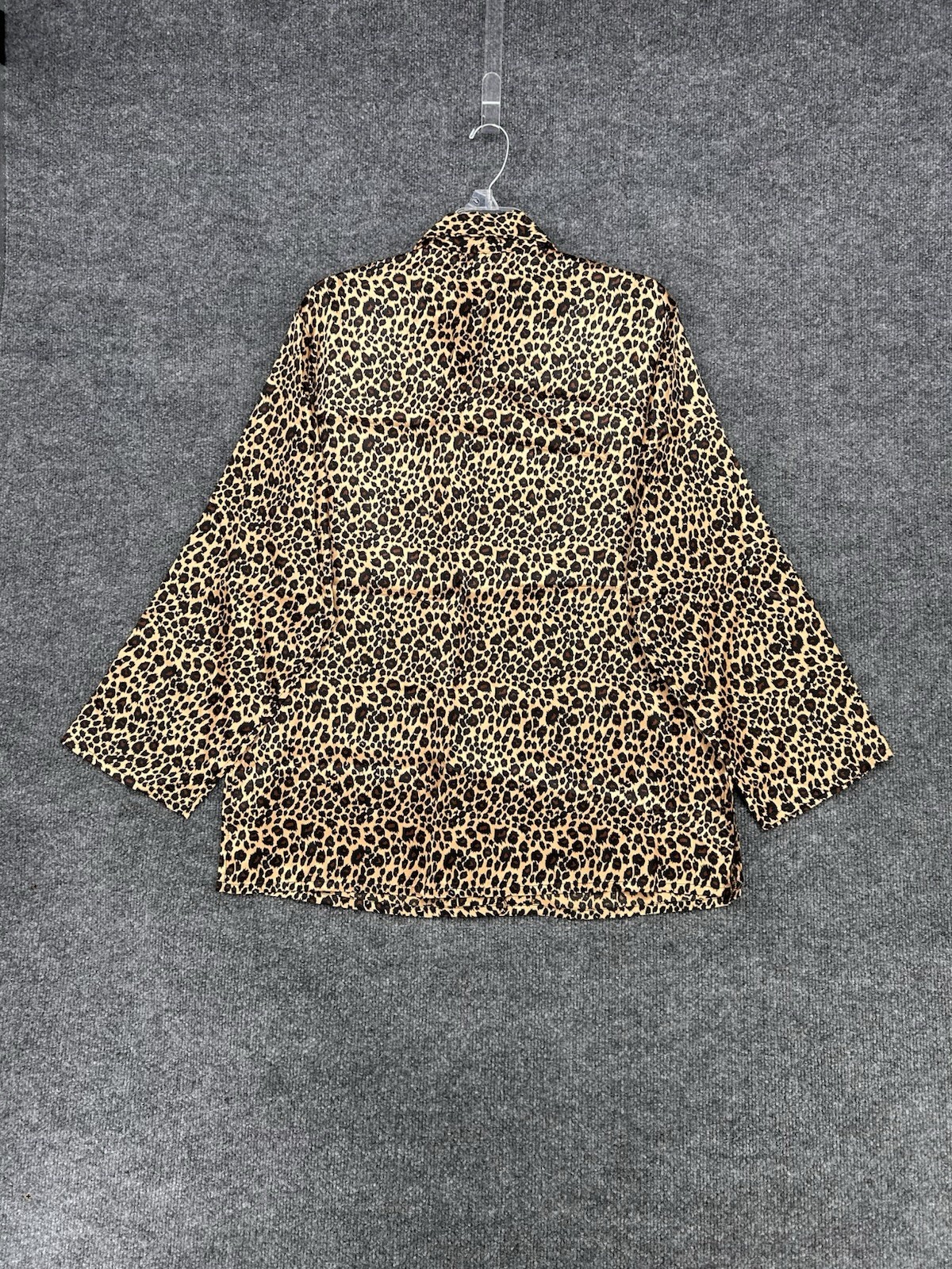 Casual Living Leopard Print Long Sleeve Pajama Set In Bag Womens L Lounge Cozy