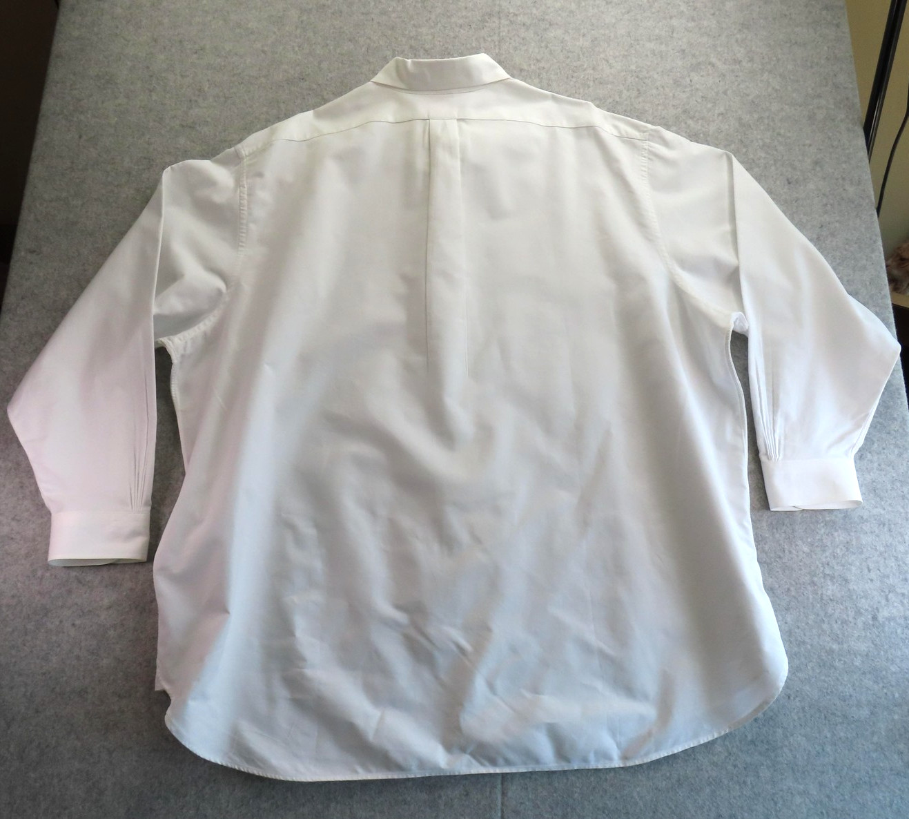 Brooks Brothers Shirt Mens 20 36/37 White Solid Madison Dress Oxford USA Cotton