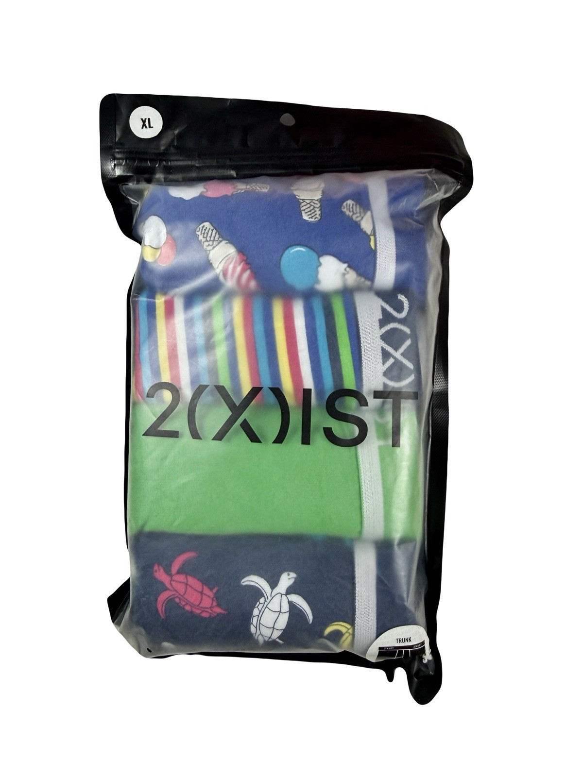 NWT 2(X)IST. Sz XL. 4 Pack. Stretch No Show Trunk. Summer. MSRP $42.00