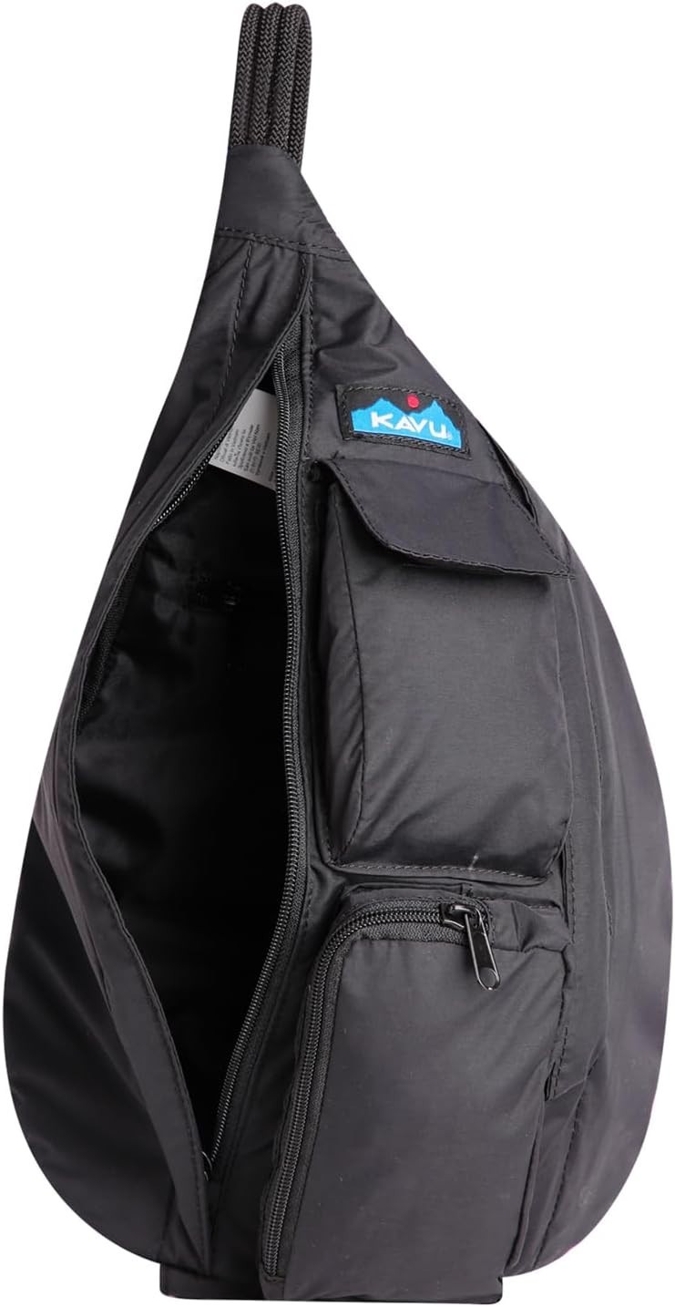 KAVU Mini Rope Sack Sling Crossbody Backpack, Blackout – New with Tags