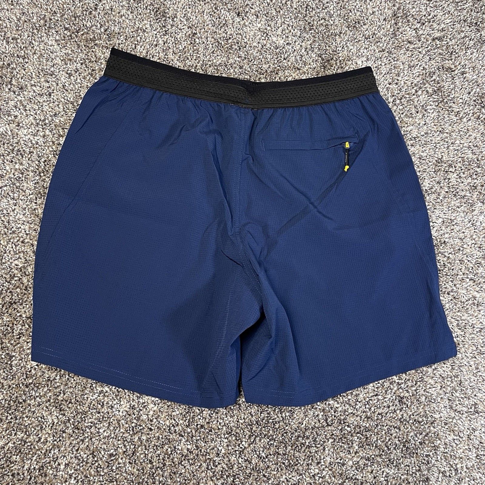 Florence Marine Mens Size S Airtex Athletic Shorts Dark Navy Blue Quick Dry Surf