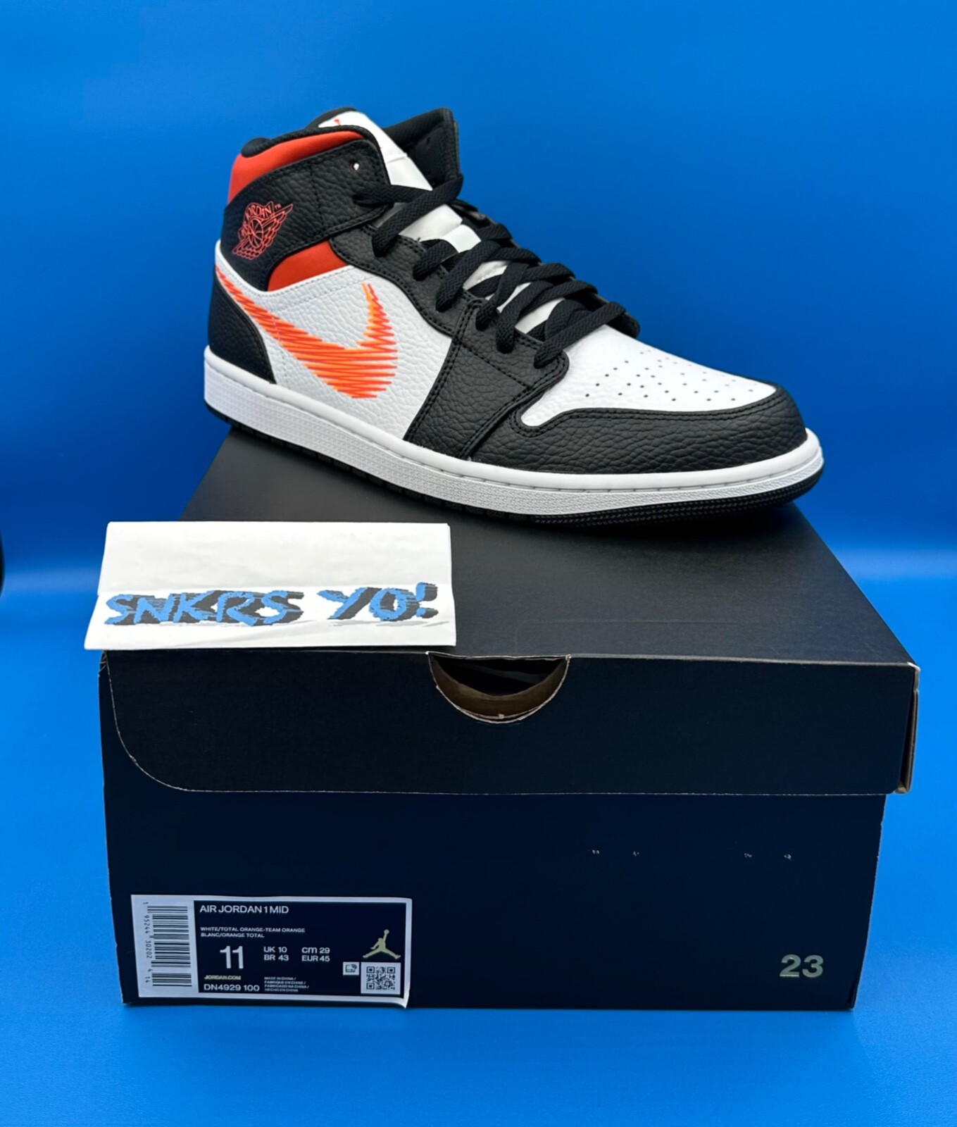 Jordan 1 Mid Zig Zag Swoosh (DN4929-100) Men’s Size 11
